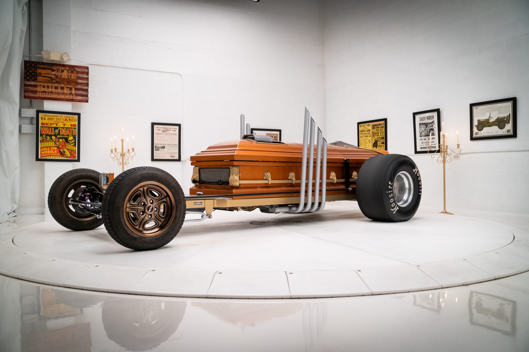 Dragster-Style Custom Casket Car zu verkaufen – Wilder Show-Rod-Umbau