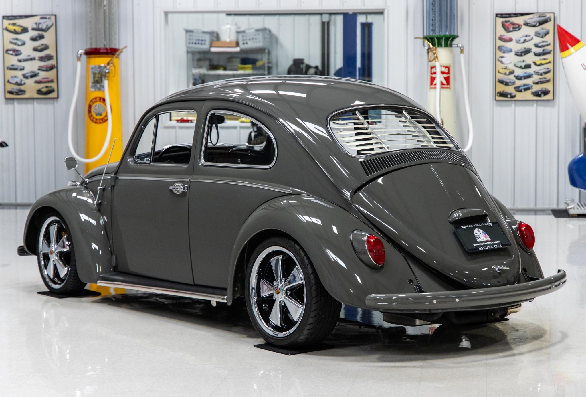 classic VW with Fuchs-style wheels