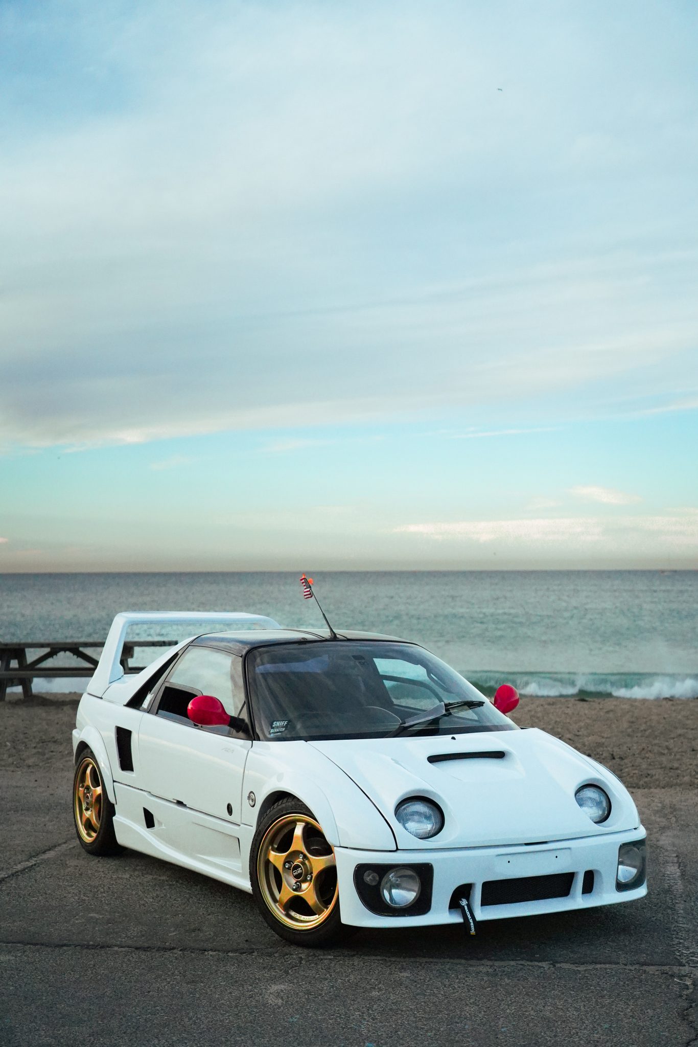 Autozam AZ-1 1993 à vendre – Kei car turbo blanche à portes papillon