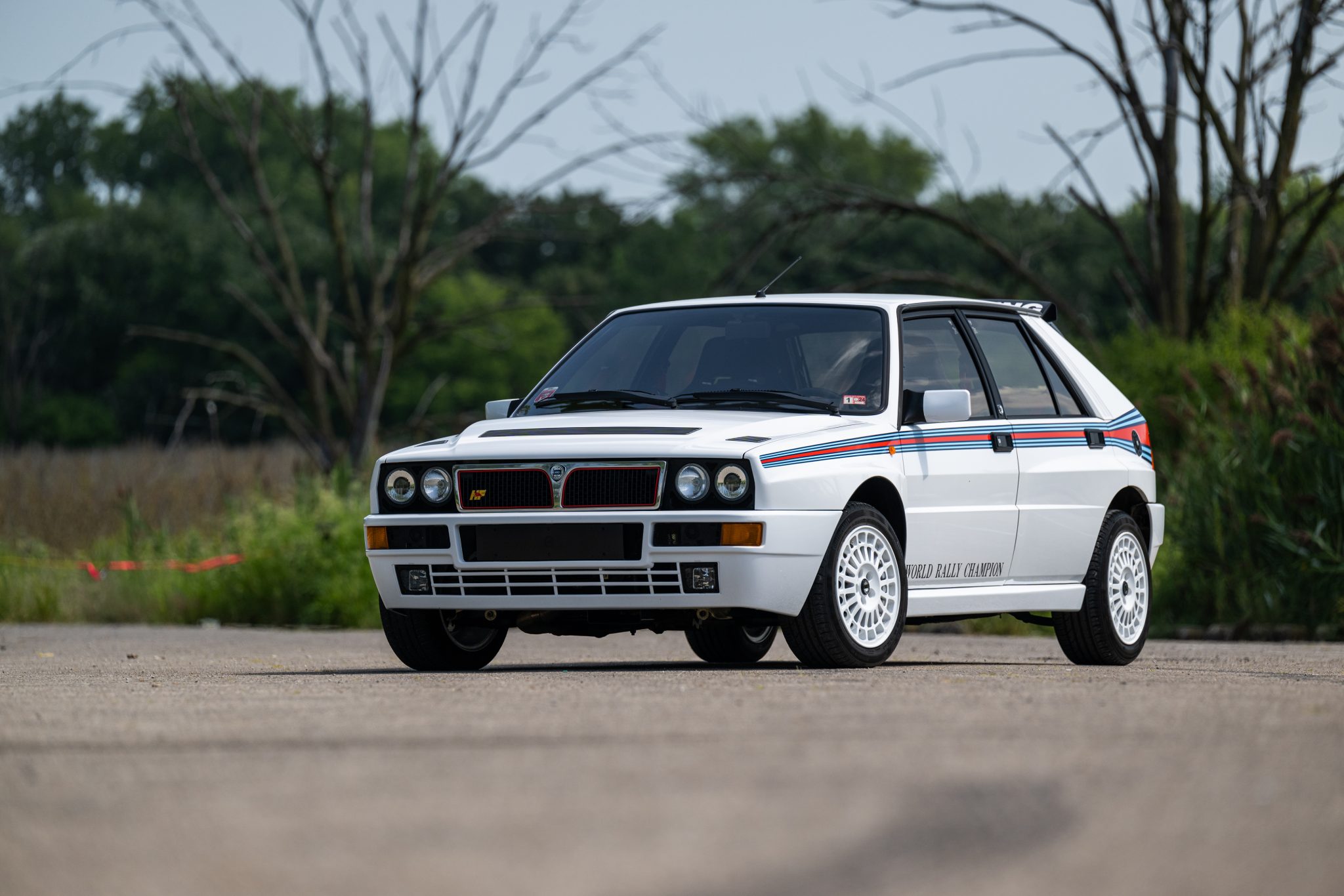 Lancia Delta 1992 à vendre – Icône turbo intégrale Bianco à bandes Martini