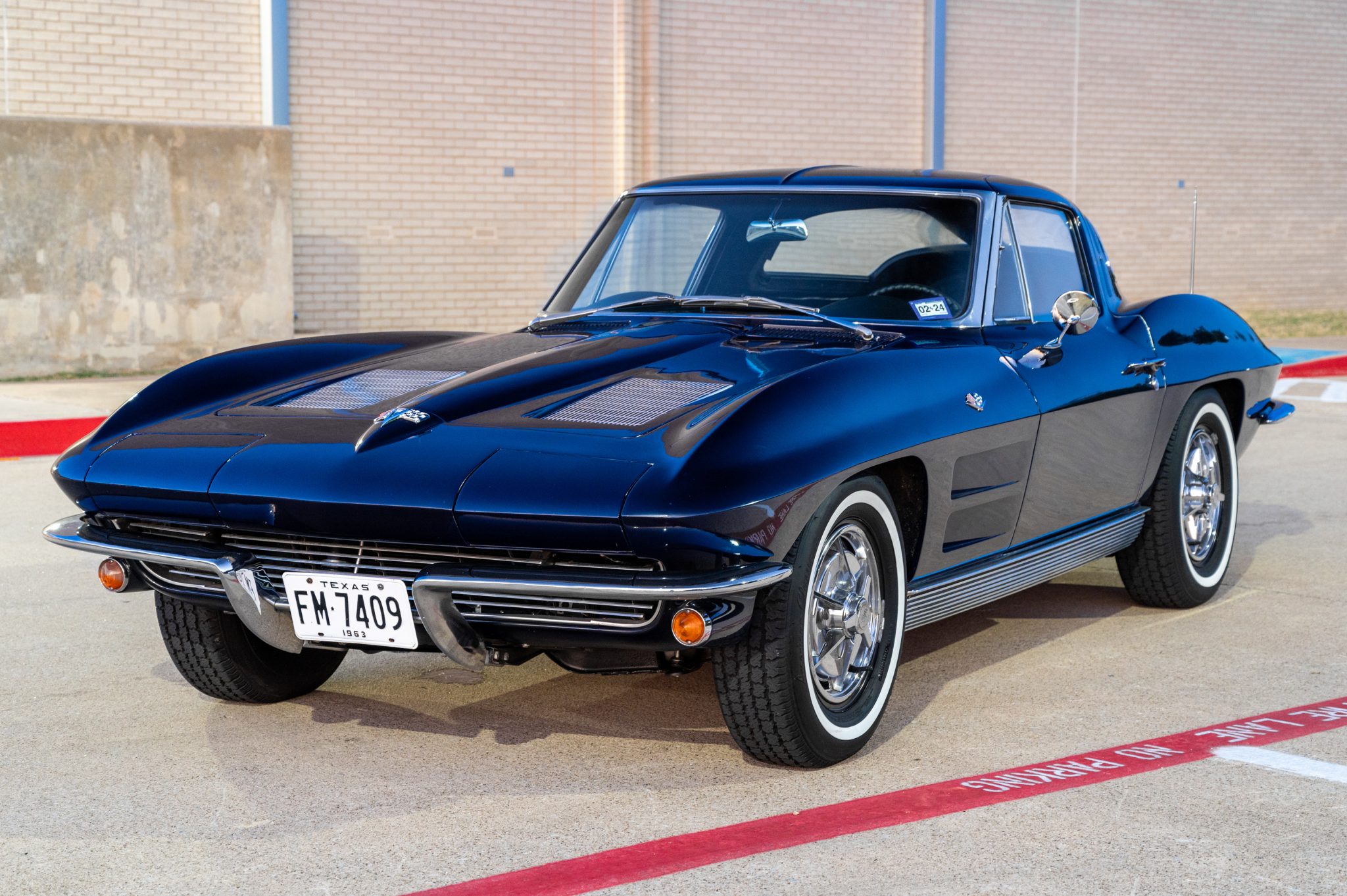 1963 Chevrolet Corvette C2 zu verkaufen – Daytona-Blue-Roadster mit 327-V8