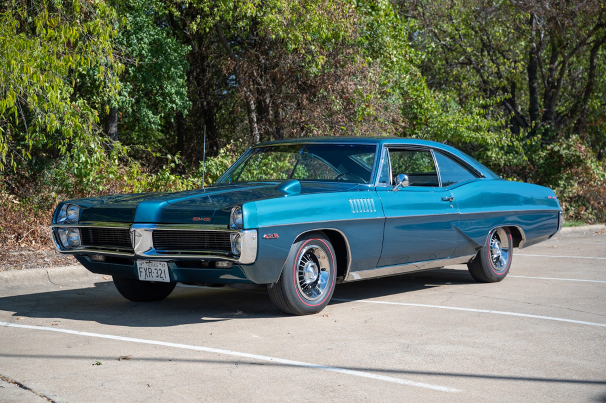 1967 Pontiac Catalina zu verkaufen – Türkisfarbener 428-V8-Hardtop mit Handschaltung