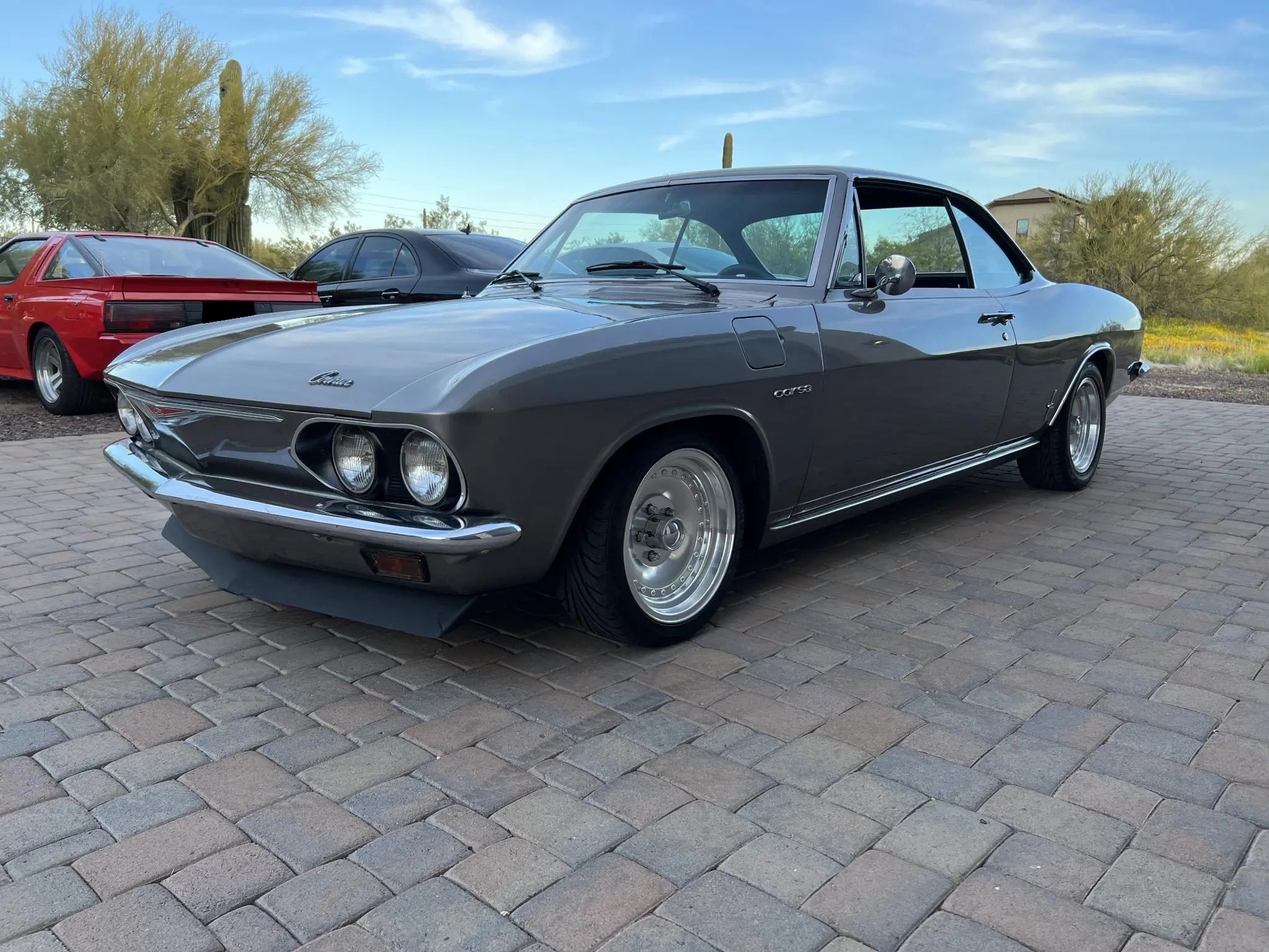 1965 Chevrolet Corvair (1965-1969) zu verkaufen – Grauer Quad-Vergaser-Boxerklassiker
