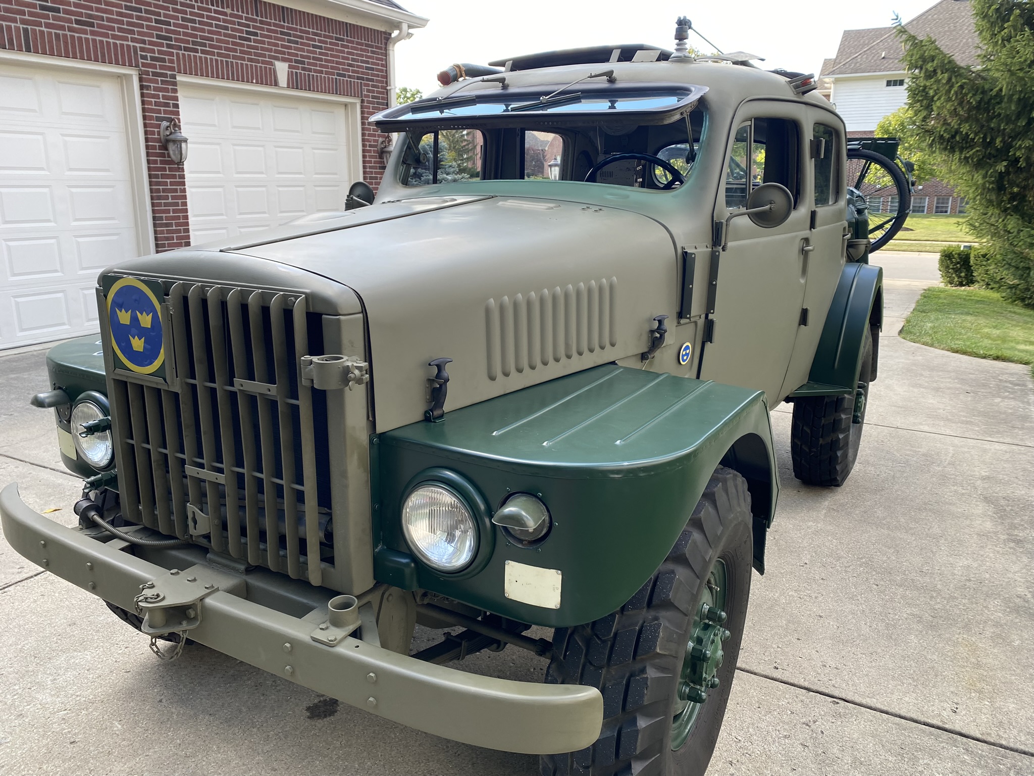 1957 Volvo TP21 zu verkaufen – Olivgrüner 3,7-Liter-Militär-Allradler