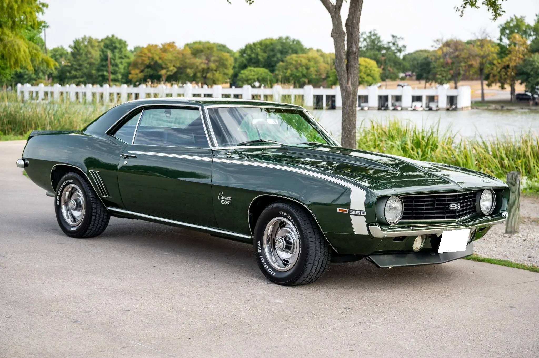 Chevrolet Camaro 1re génération 1967-1969 de 1969 à vendre – Coupé vert avec V8 350
