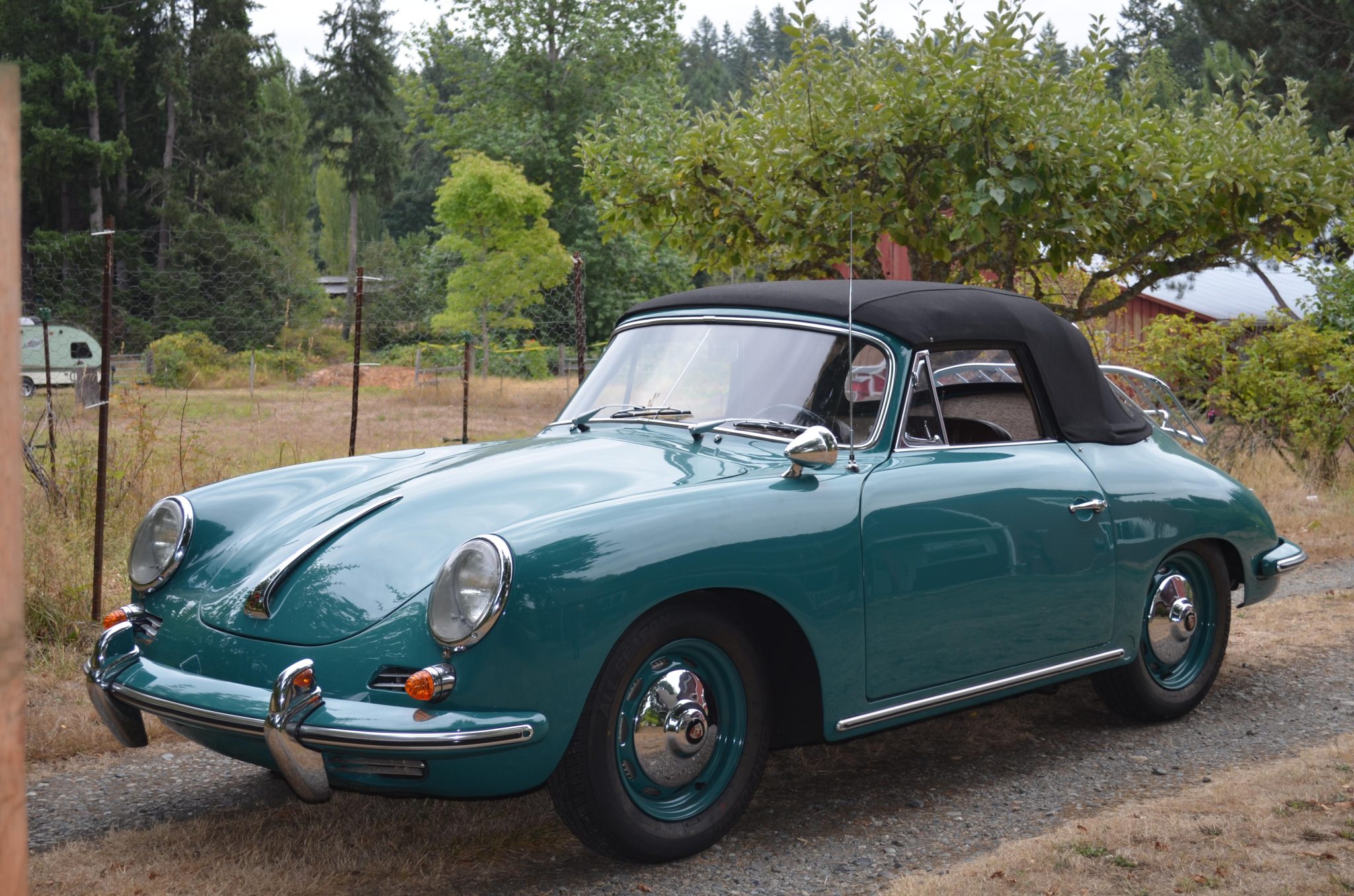 Porsche 356B 1962 à vendre – Cabriolet Smyrna Green avec flat-four 1,6 litre