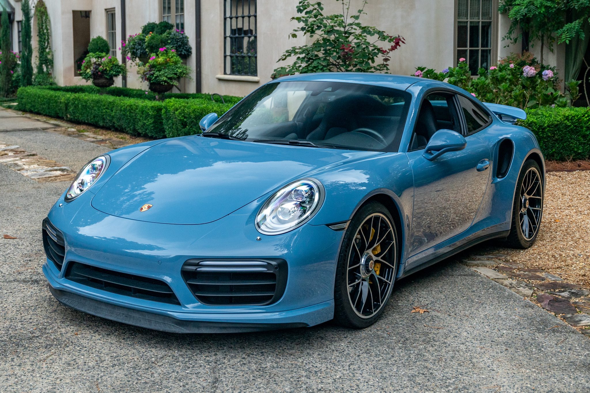2018 Porsche 991 Turbo zu verkaufen – Paint-to-Sample-blaues Biturbo-Coupé