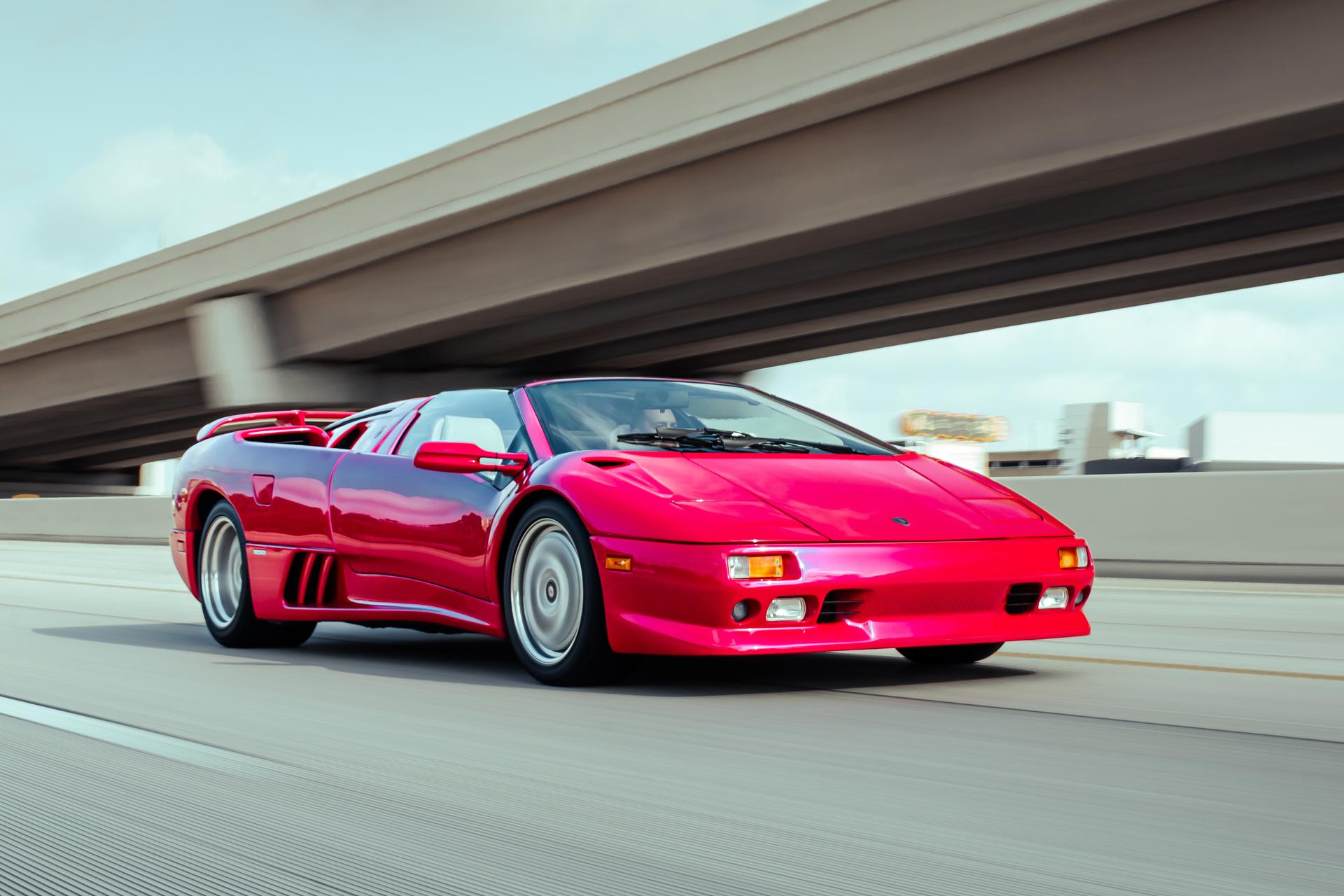 Lamborghini Diablo 1996 à vendre – Roadster Rosso Targa V12 à transmission intégrale
