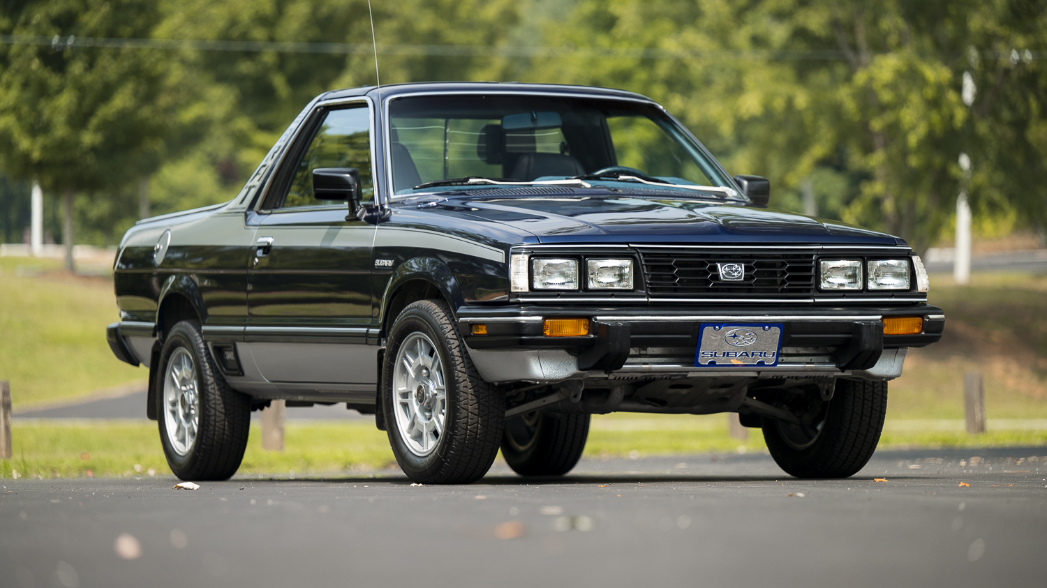 1985 Subaru BRAT for Sale – Dark Blue and Silver Dual-Range Four-Speed 4x4