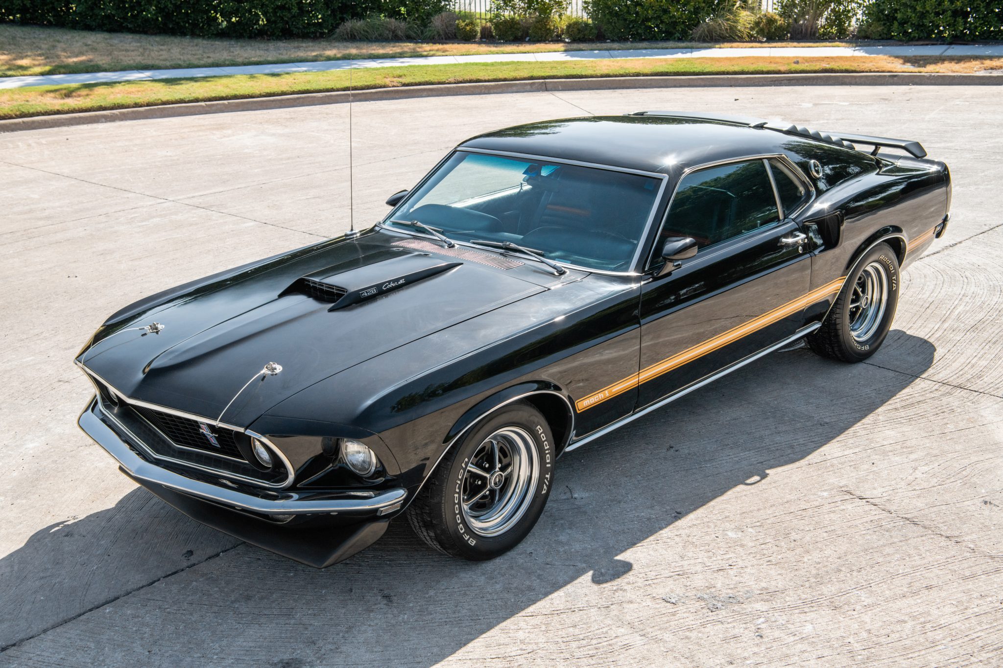 1969 Ford Mustang 1969-1973 zu verkaufen – Schwarzer Fastback mit 428-Cobra-Jet-V8