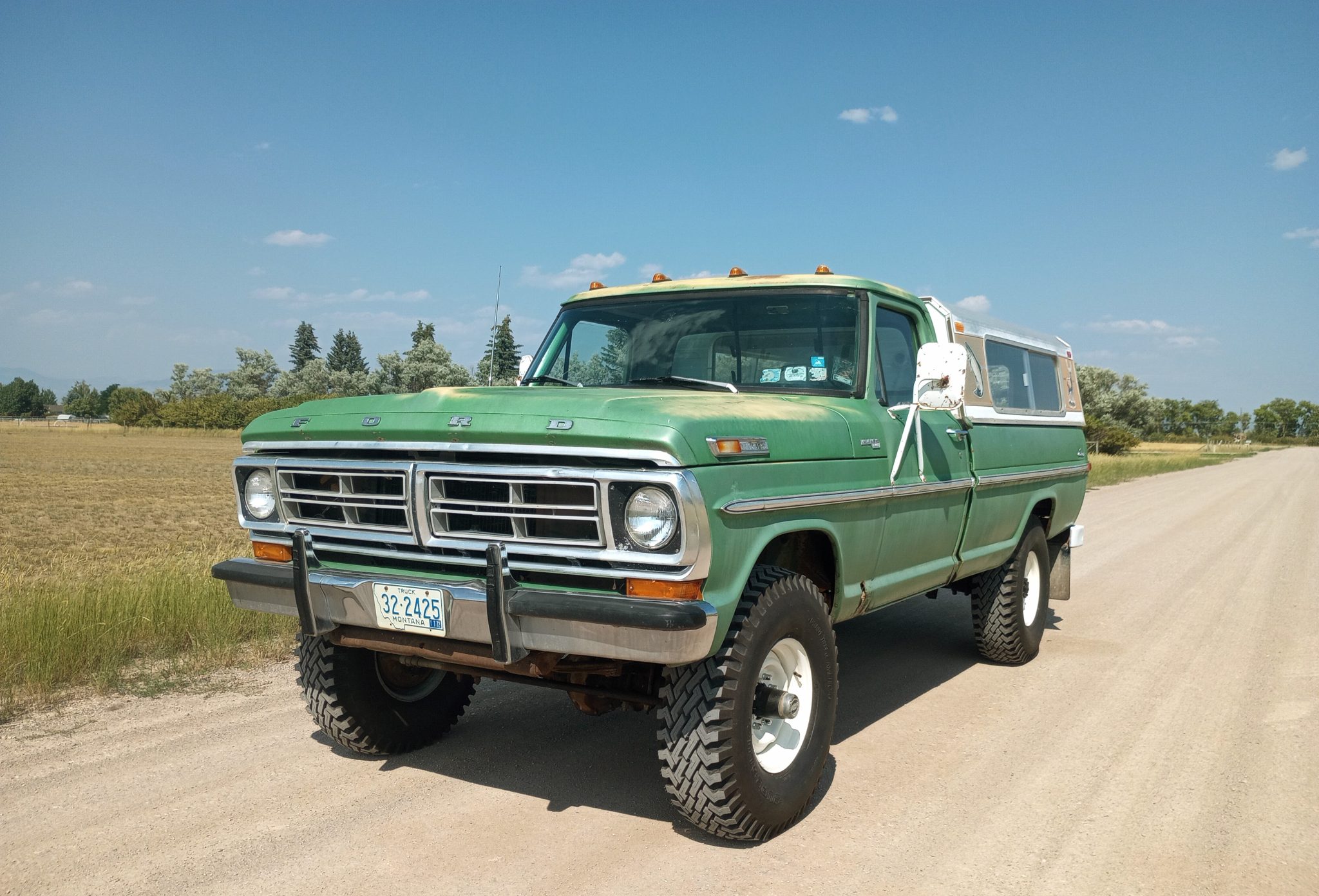 1972 Ford F-Series 1967-1972 zu verkaufen – Grüner 390ci-V8-Allrad-Pick-up