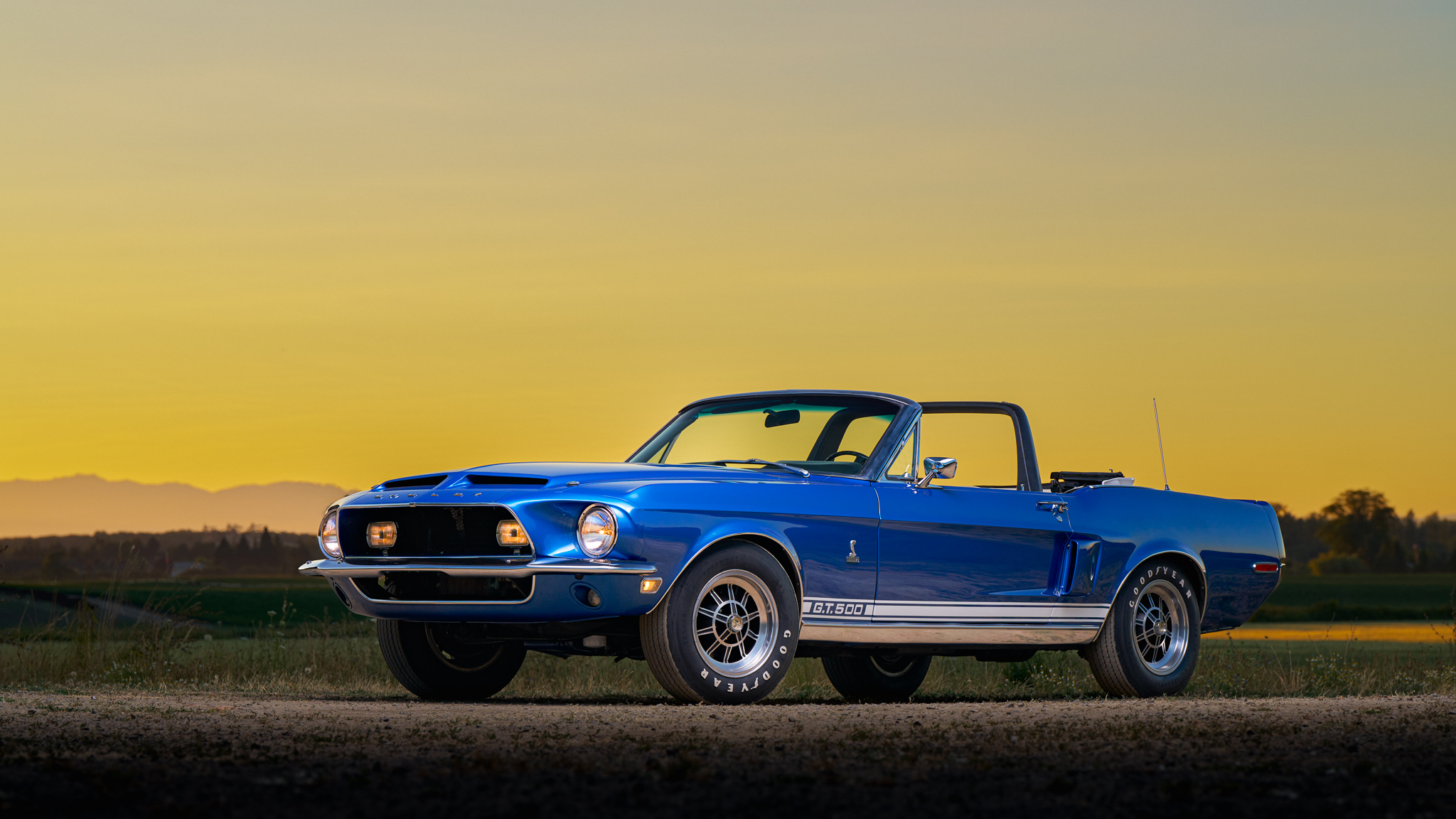 1968 Shelby Mustang GT350 & GT500 for Sale – Blue 428ci V8 Four-Speed Convertible