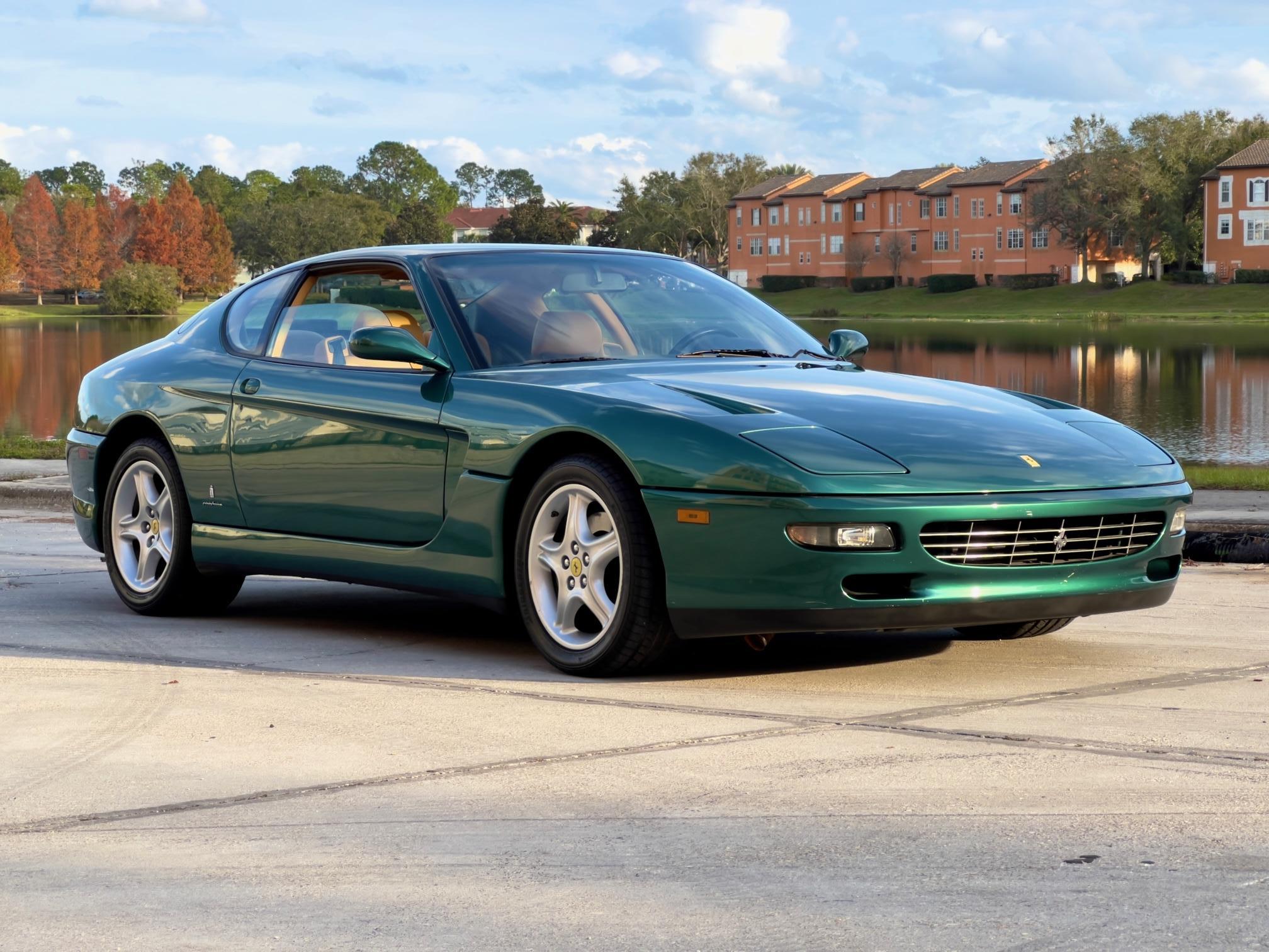 Ferrari 456 1995 à vendre – Grand tourisme Verde Mugello à V12 et boîte six rapports