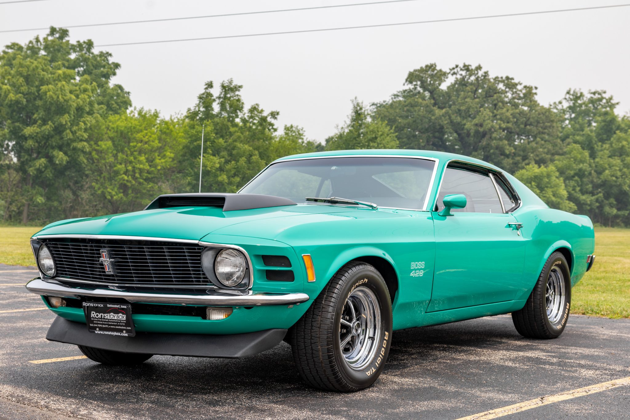 1970 Ford Mustang 1969-1973 zu verkaufen – Grüner 429ci-V8 mit Drag Pack