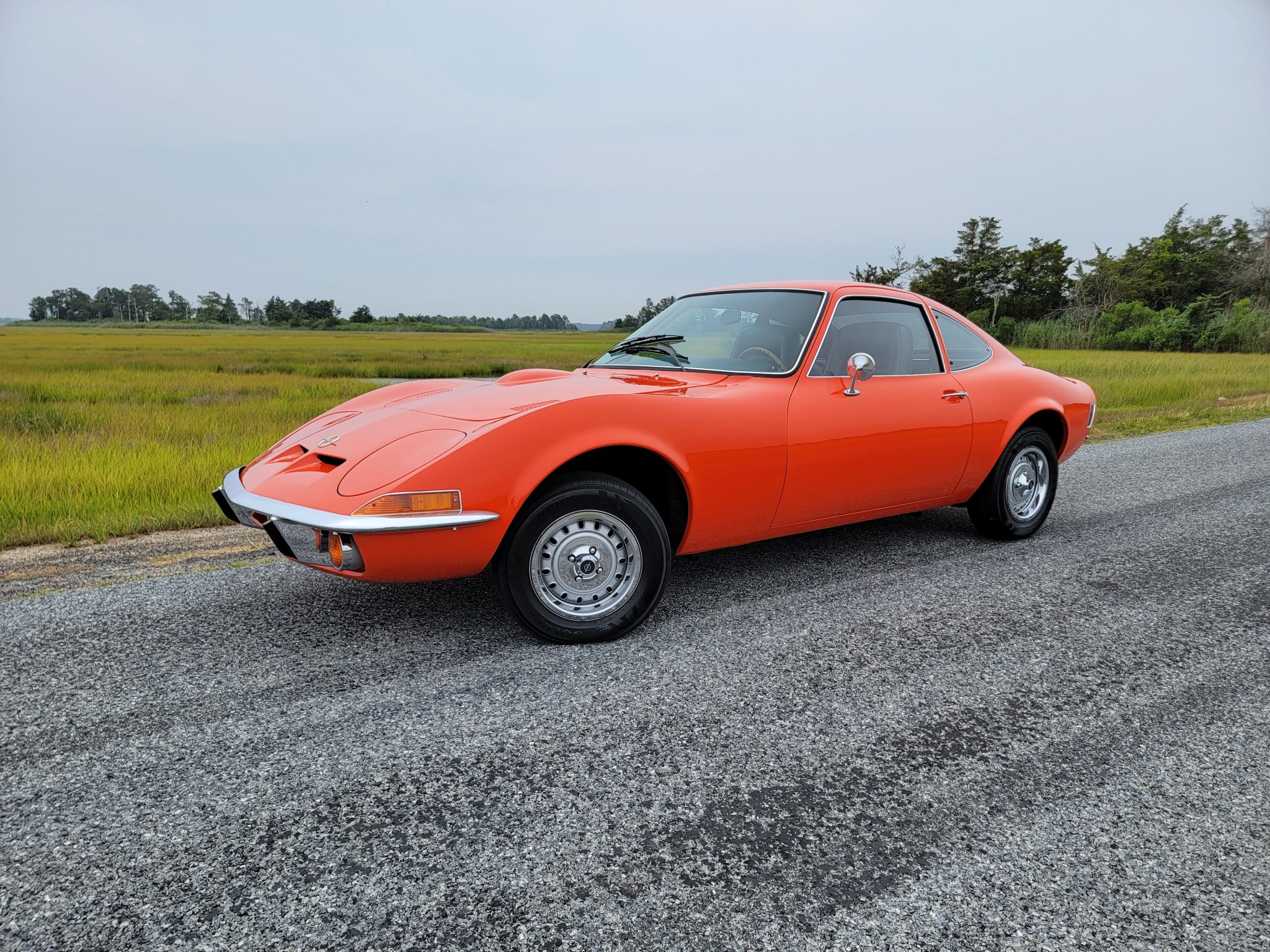 Opel GT 1971 à vendre – Coupé européen orange à boîte quatre rapports
