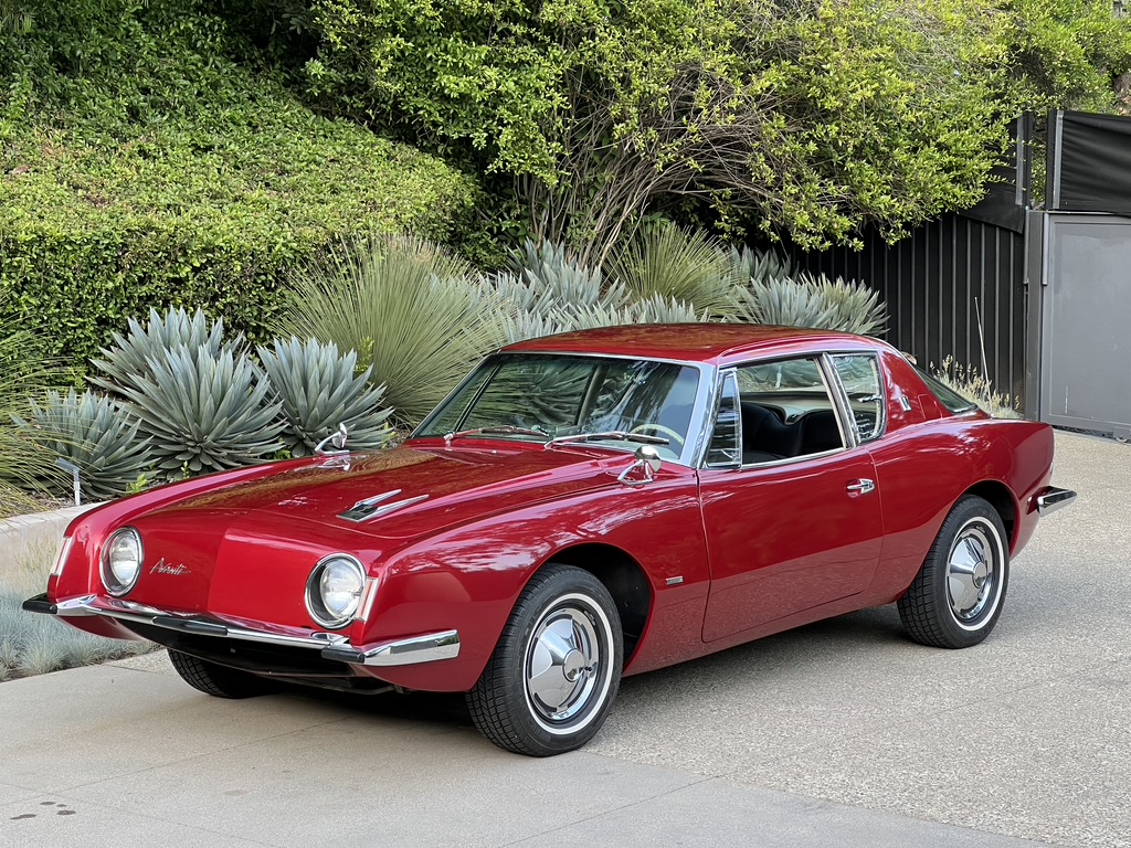 1963 Studebaker Avanti zu verkaufen – Roter Gran Turismo mit aufgeladenem 289ci-V8