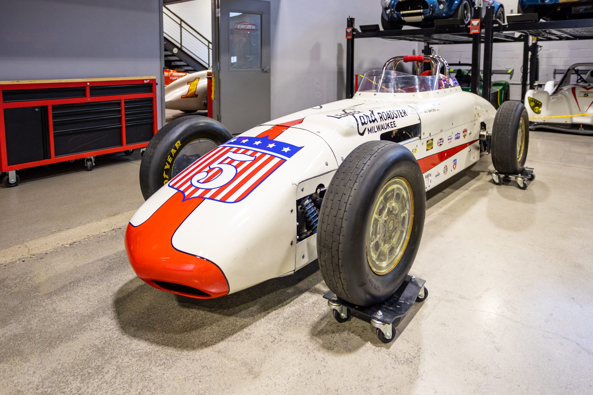 Watson Indy Roadster Replica Project zu verkaufen – Weißes #5-Land-Speed-Projekt