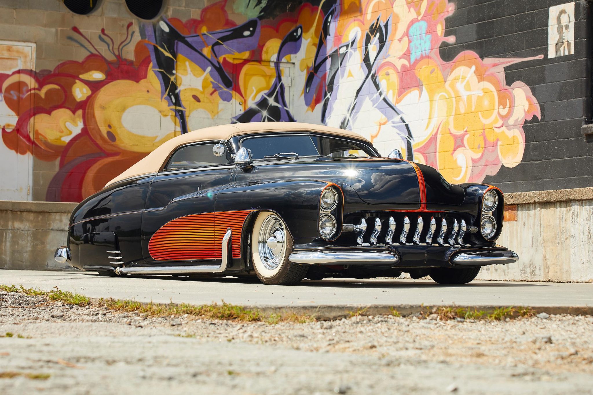 Mercury Eight 1950 à vendre – Hot rod noir à toit abaissé et V8 396ci