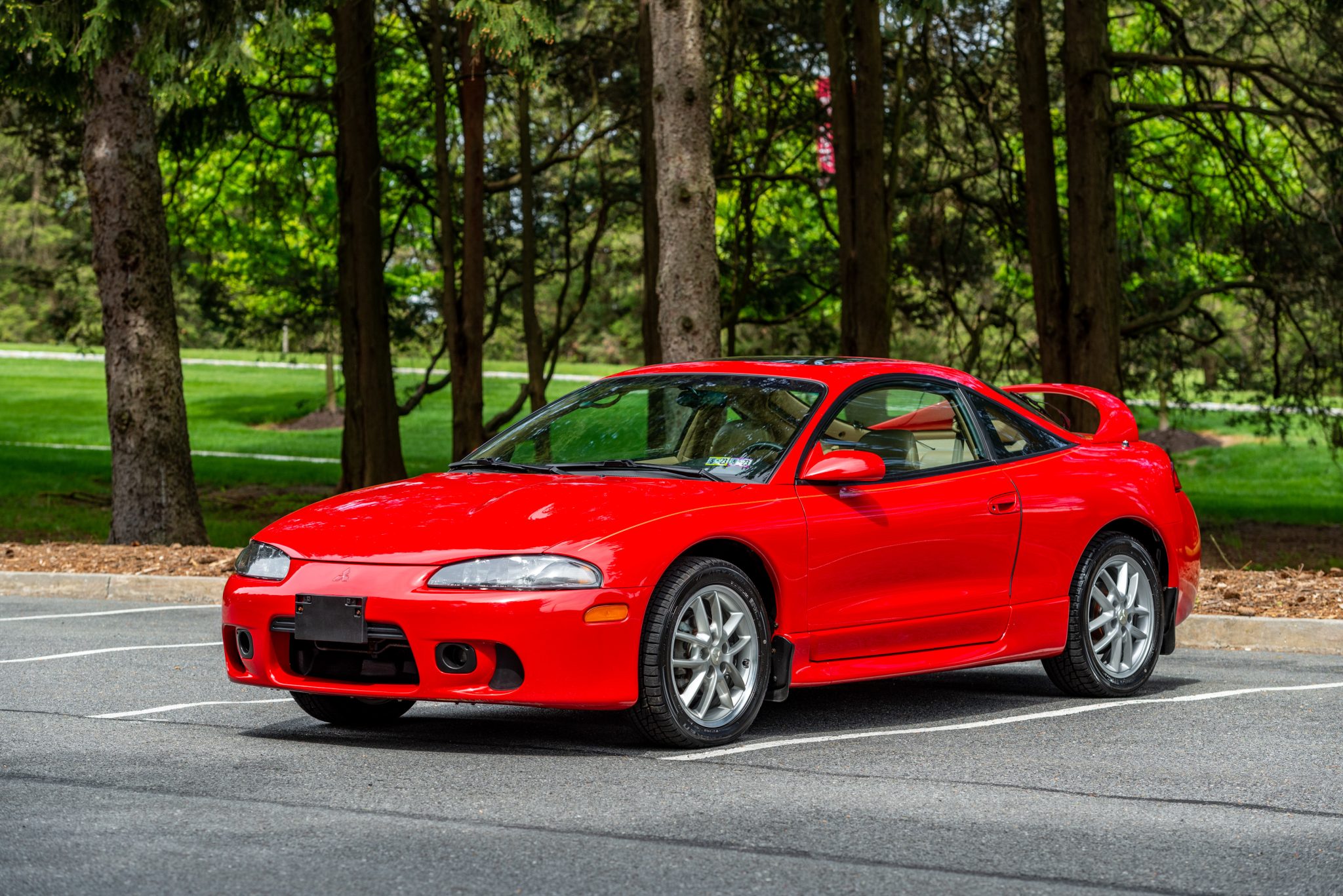 1999 Mitsubishi Eclipse, Eagle Talon, & Plymouth Laser à vendre – Coupé turbo AWD Saronno Red manuel