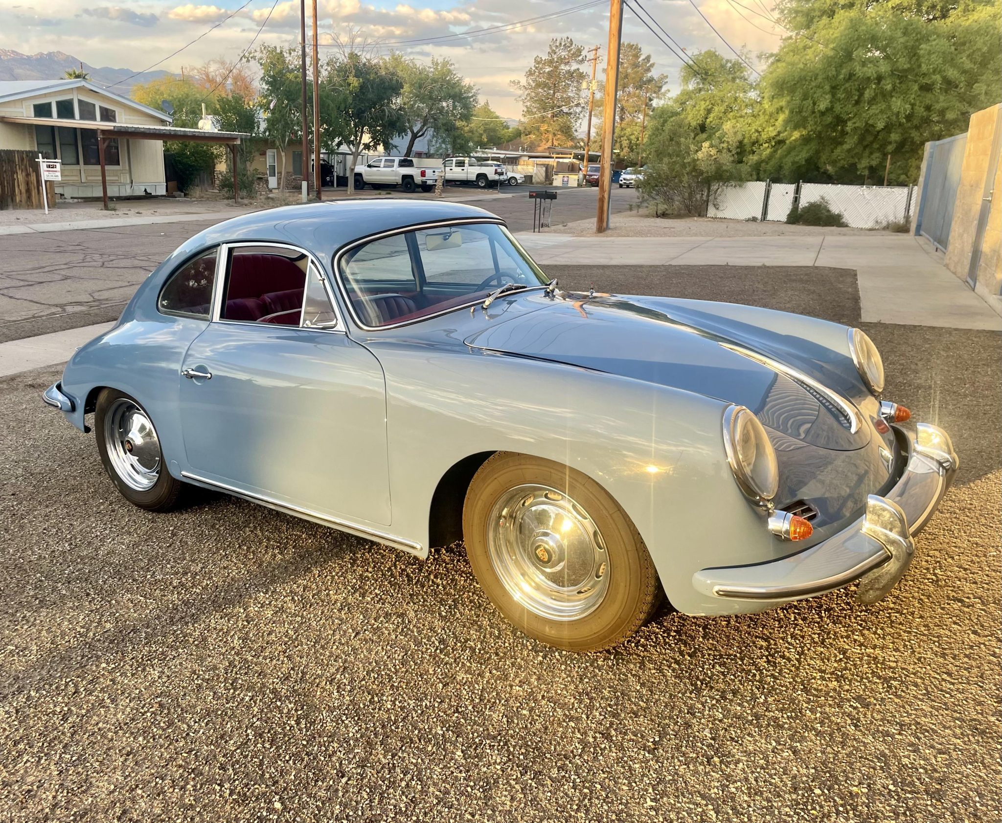 1960 Porsche 356B zu verkaufen – Blauer 1,6-Liter Klassiker mit Handschaltung