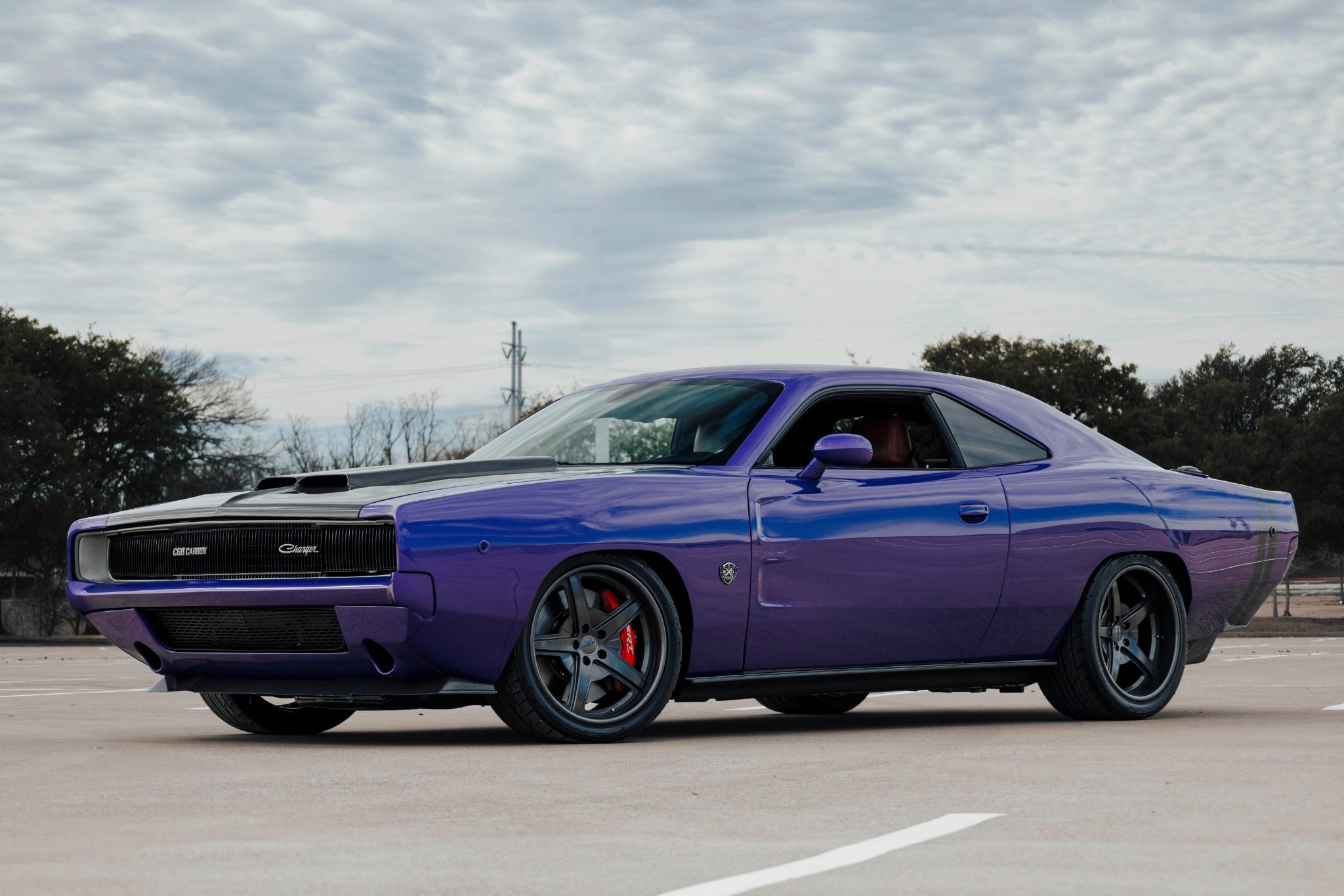2021 Dodge Challenger SRT Hellcat zu verkaufen – Purple Carbon-Charger-Stil V8 Build