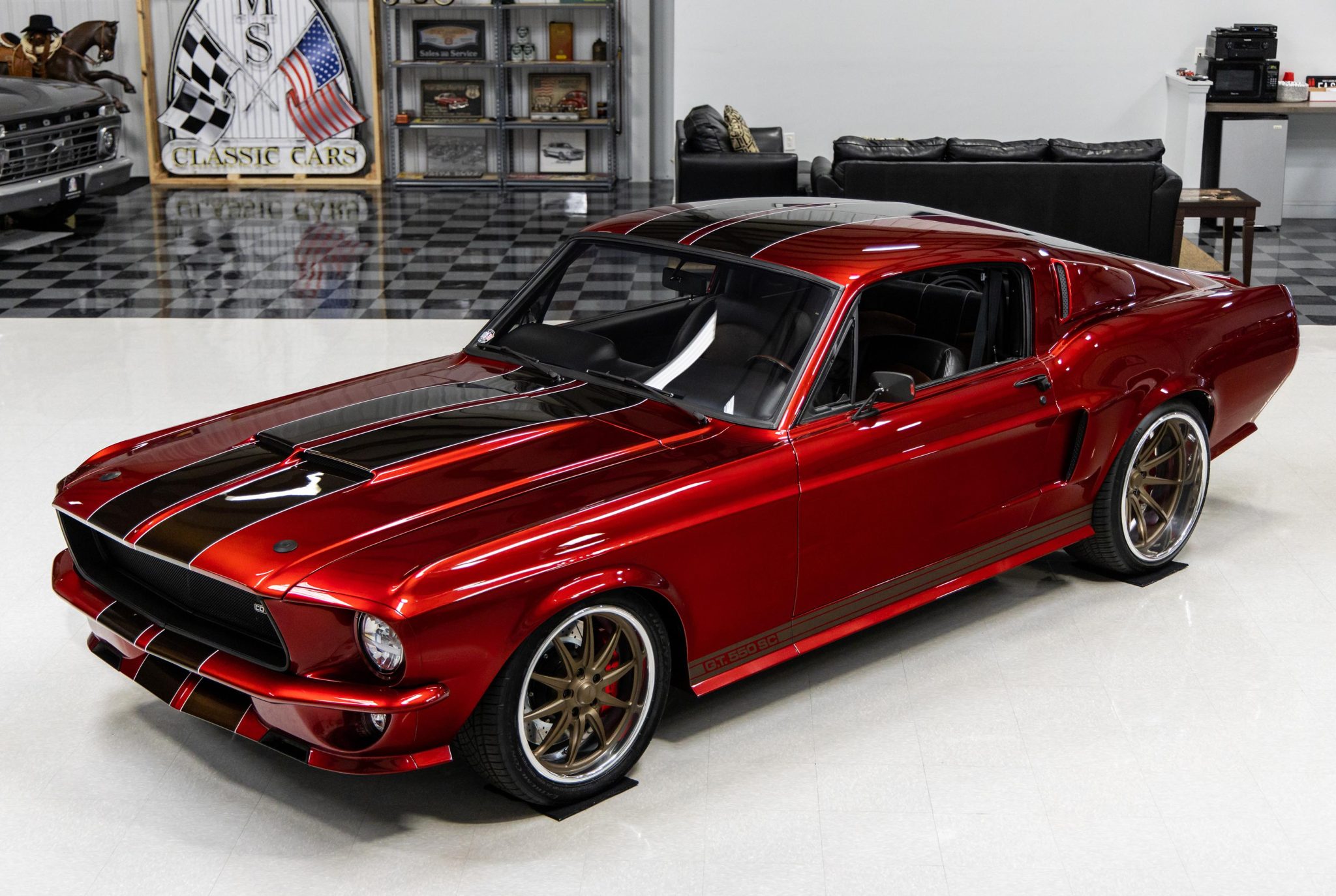 1967 Ford Mustang 1967-1968 à vendre – Restomod Red V8 Coyote à six rapports