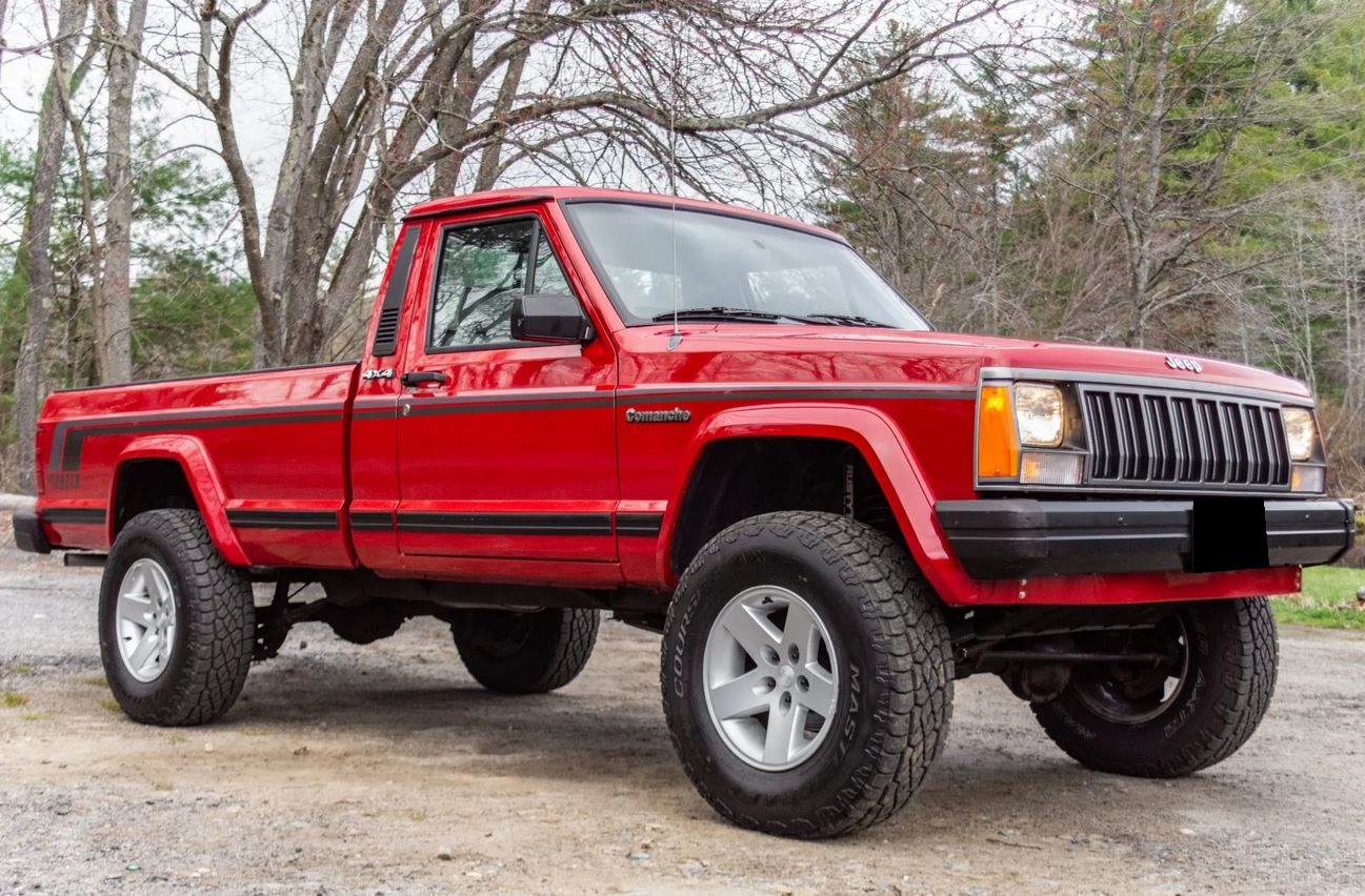 1990 Jeep Pickup zu verkaufen – Red 4,0-Liter-4x4 mit Big Ton Package