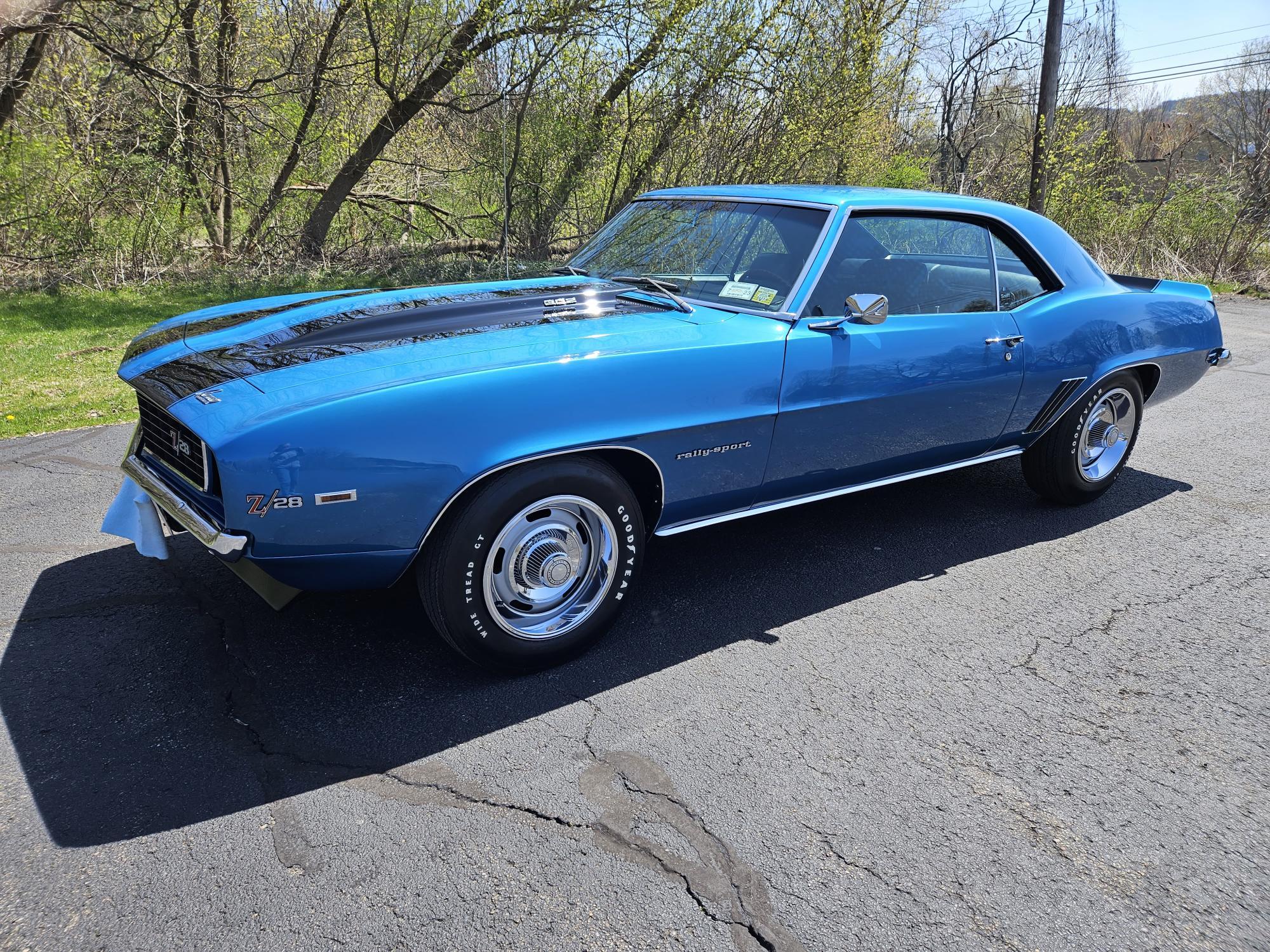 1969 Chevrolet Camaro 1st Generation 1967-1969 zu verkaufen – Blue 302 V8 mit Viergang