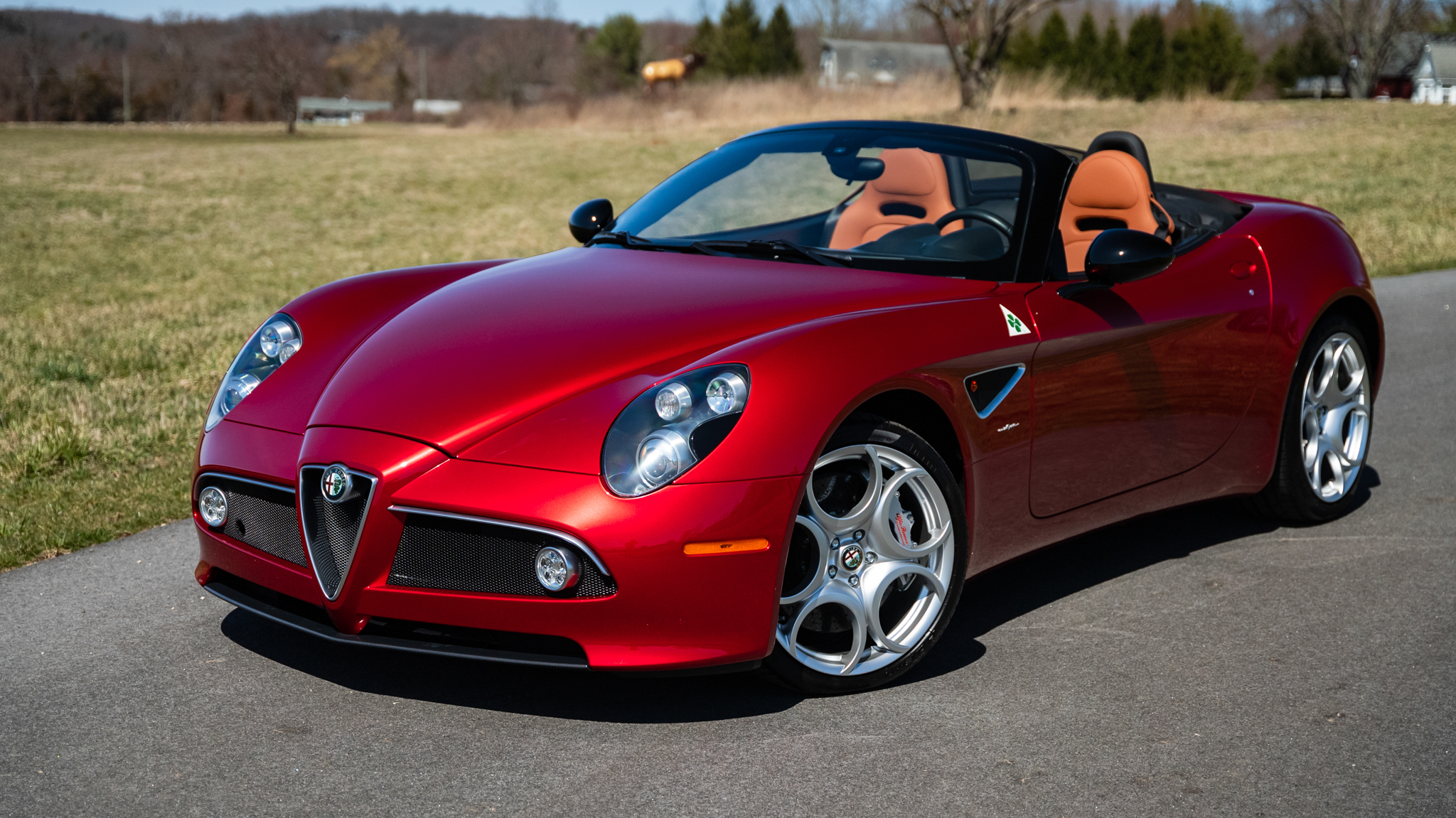 2009 Alfa Romeo 8C zu verkaufen – Rosso 8C Cabriolet mit Ferrari V8