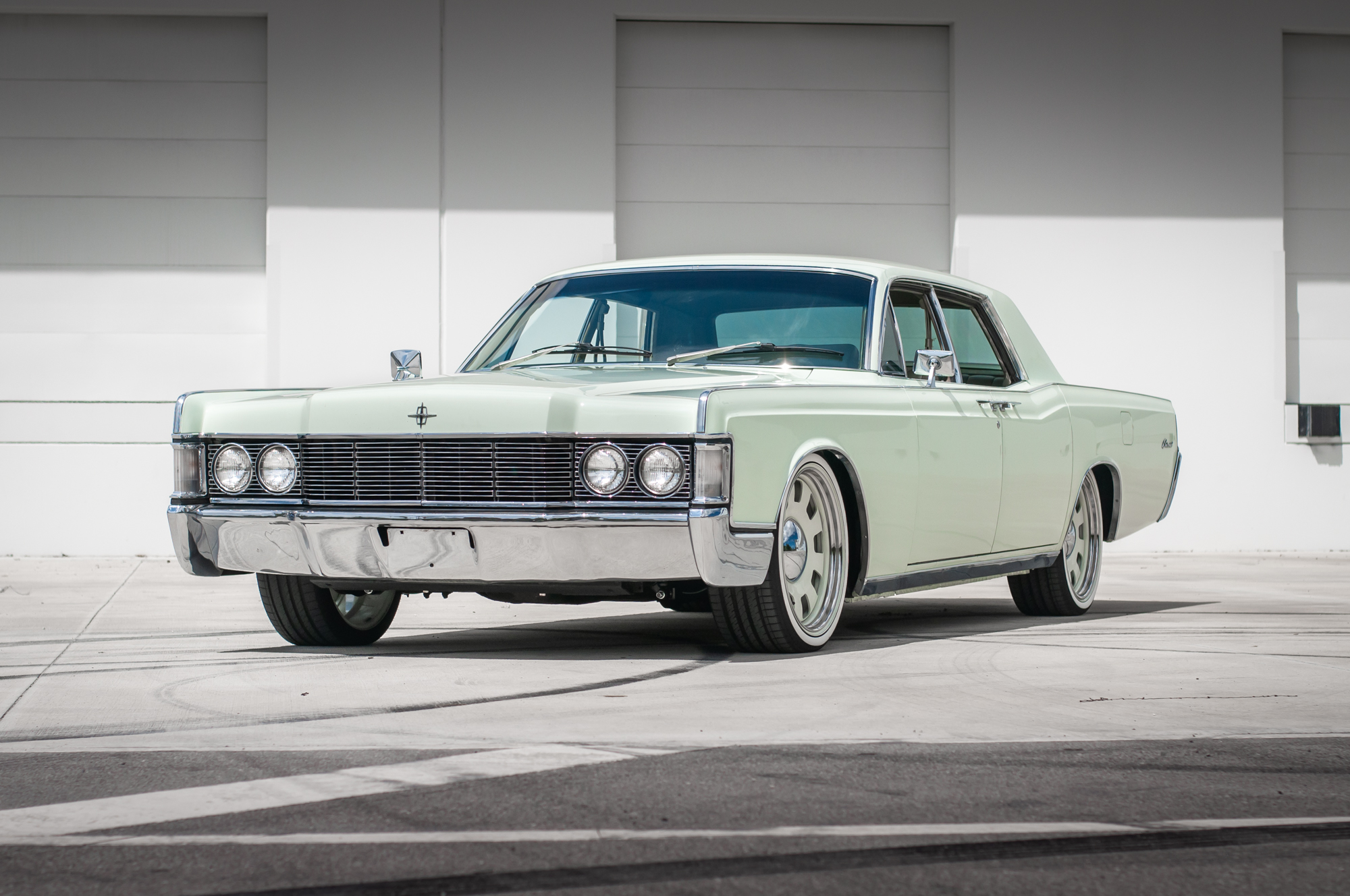 1968 Lincoln Continental (1961-1969) à vendre – Berline Green V8 à suspension pneumatique