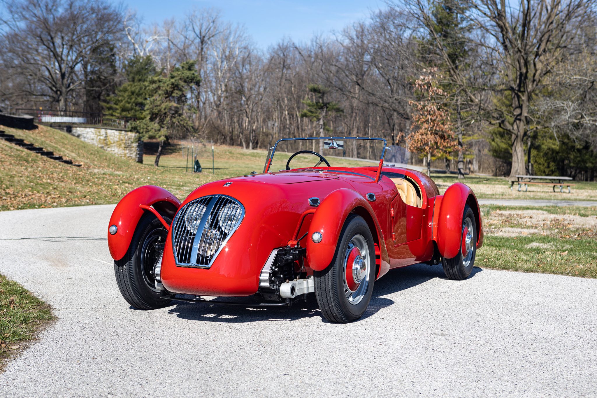 1949 Healey Silverstone à vendre – Roadster Red à moteur Riley et quatre rapports