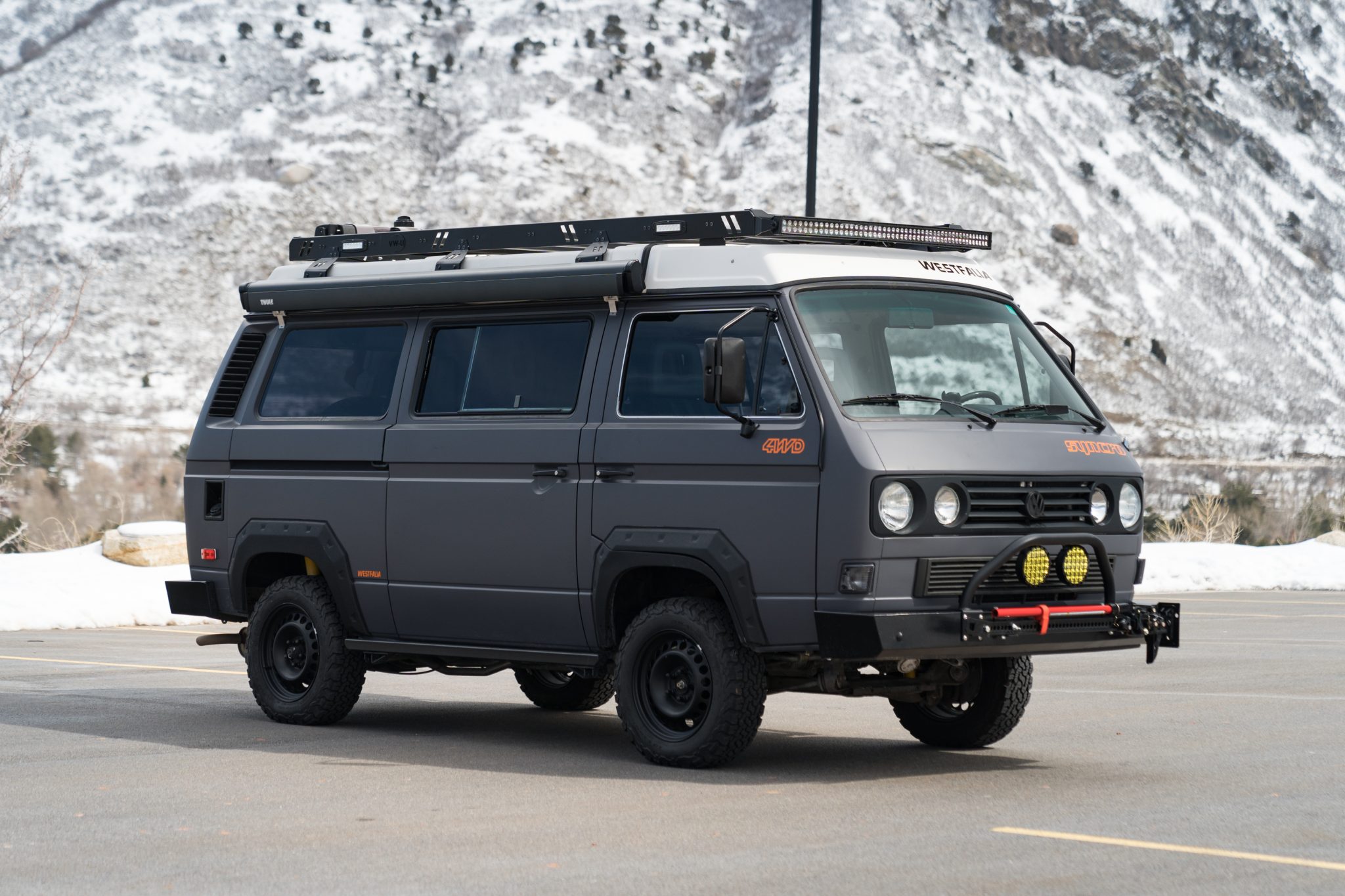 1987 Volkswagen Vanagon for Sale – Matte Gray Syncro Subaru Camper