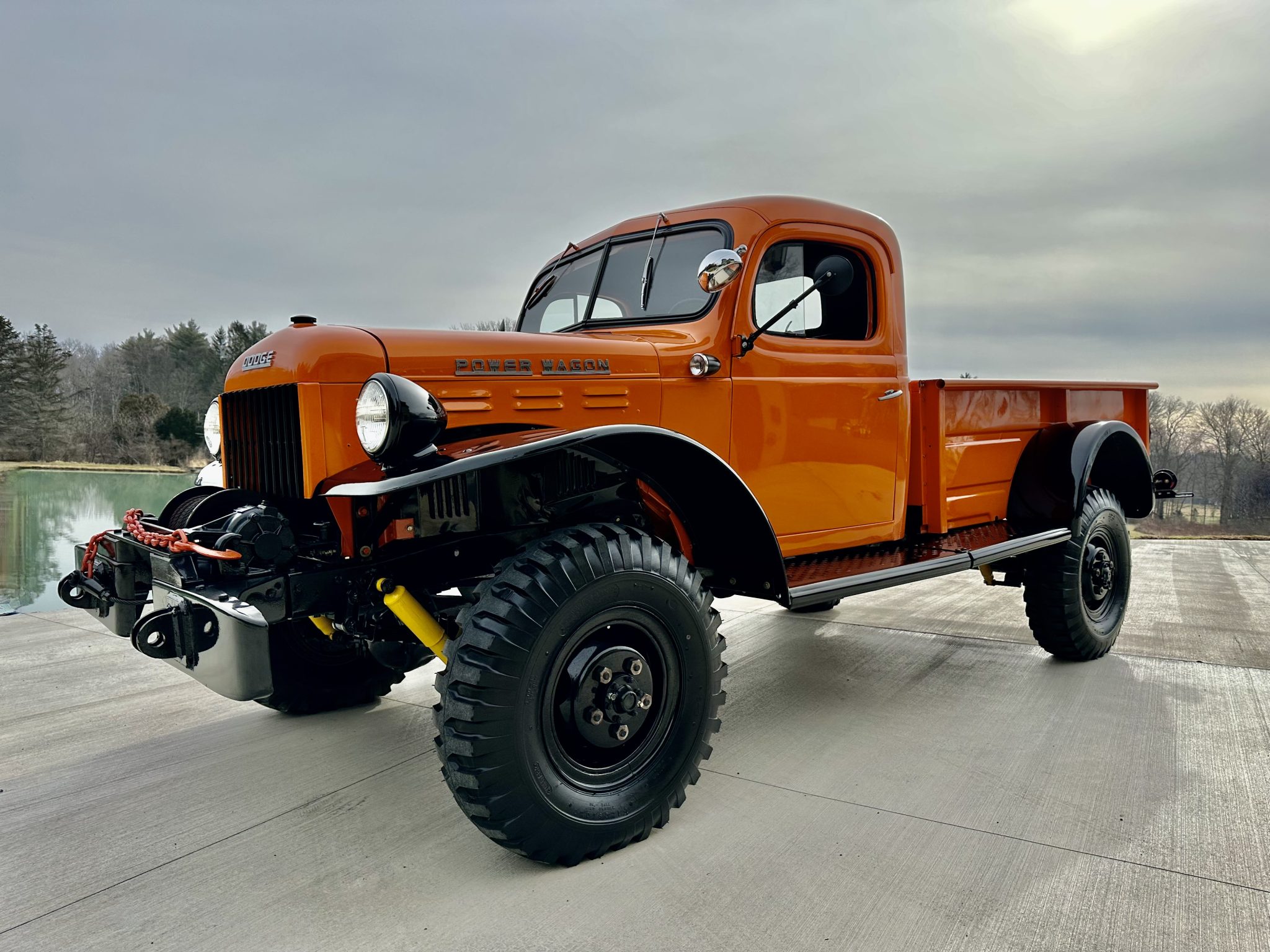 1957 Dodge Power Wagon for Sale – Orange Inline-Six Four-Speed 4x4