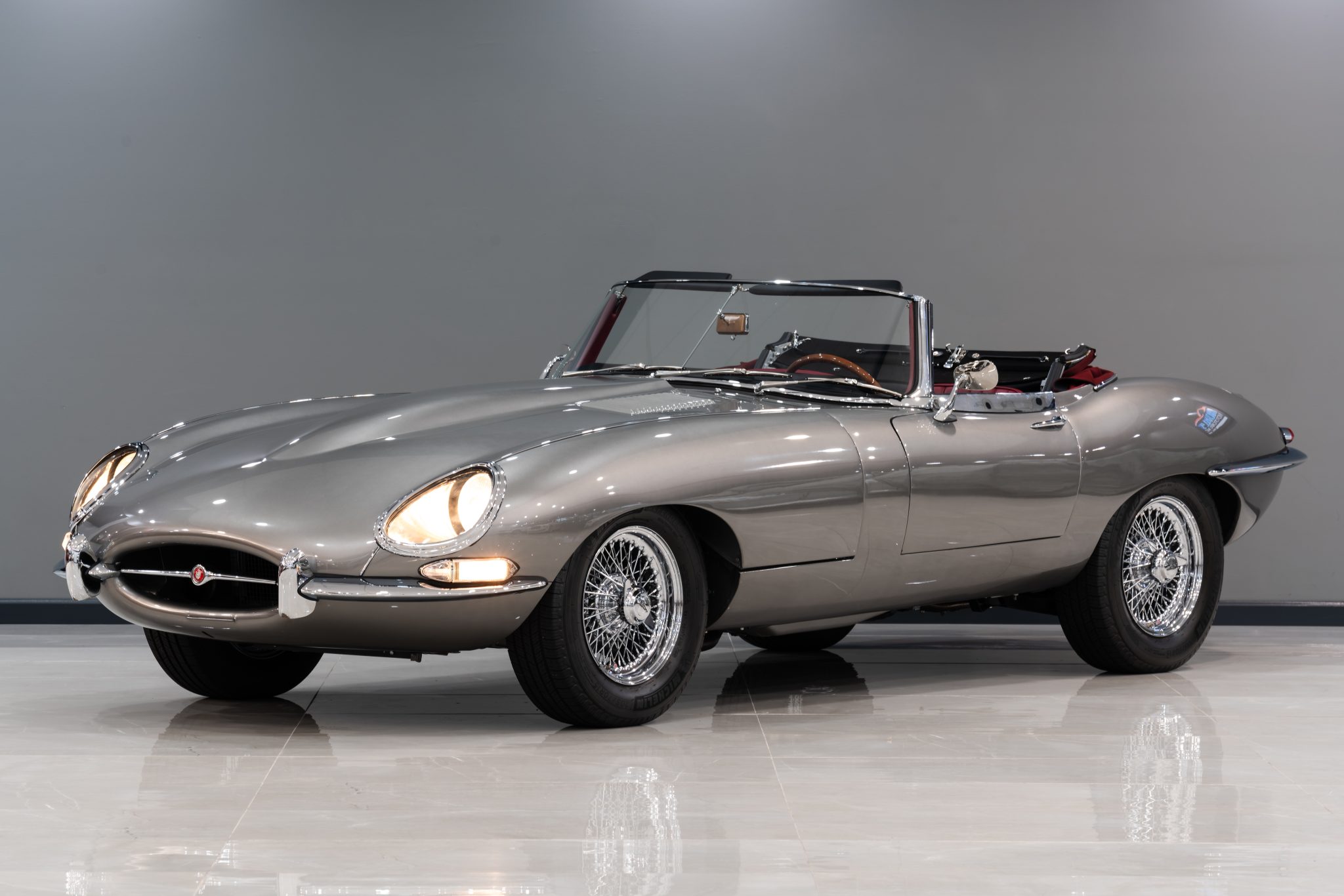 1964 Jaguar XKE Series I à vendre – Roadster Carmen Red 3,8 litres