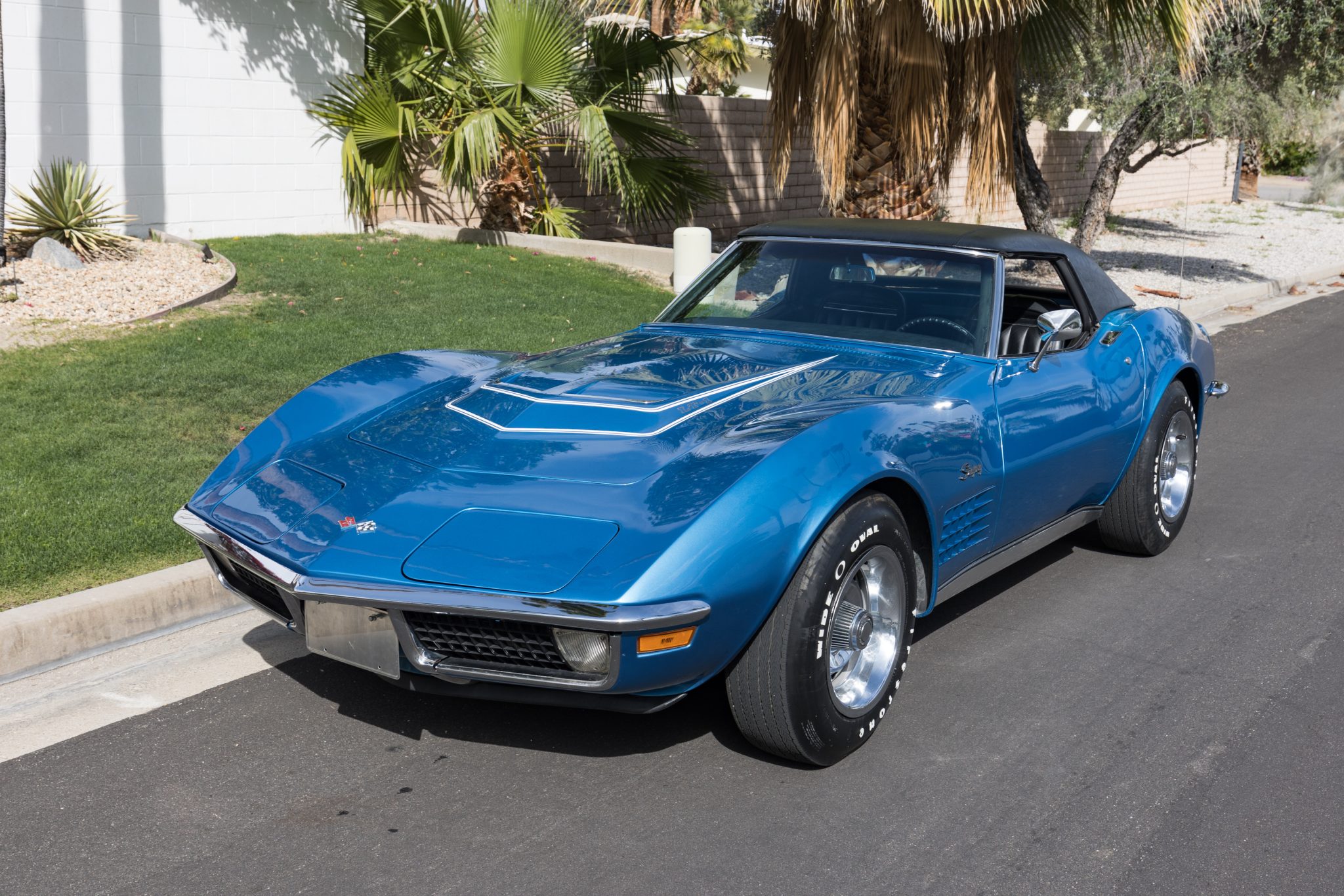 1970 Chevrolet Corvette C3 zu verkaufen – Mulsanne Blue 350 V8 Cabriolet mit Viergang