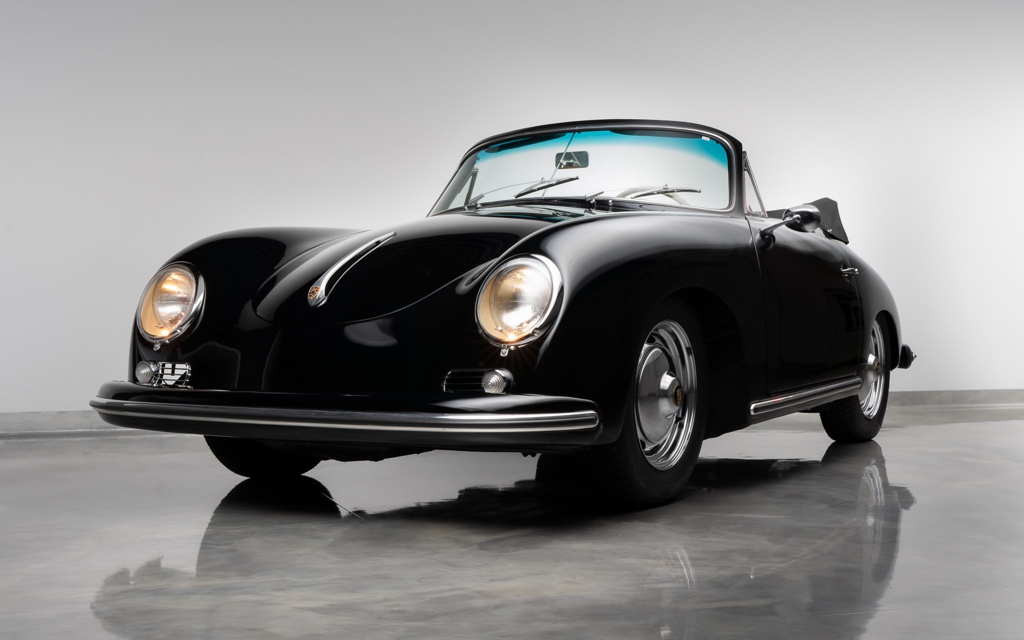 1958 Porsche 356A zu verkaufen – Black Cabriolet mit Weber und Viergang