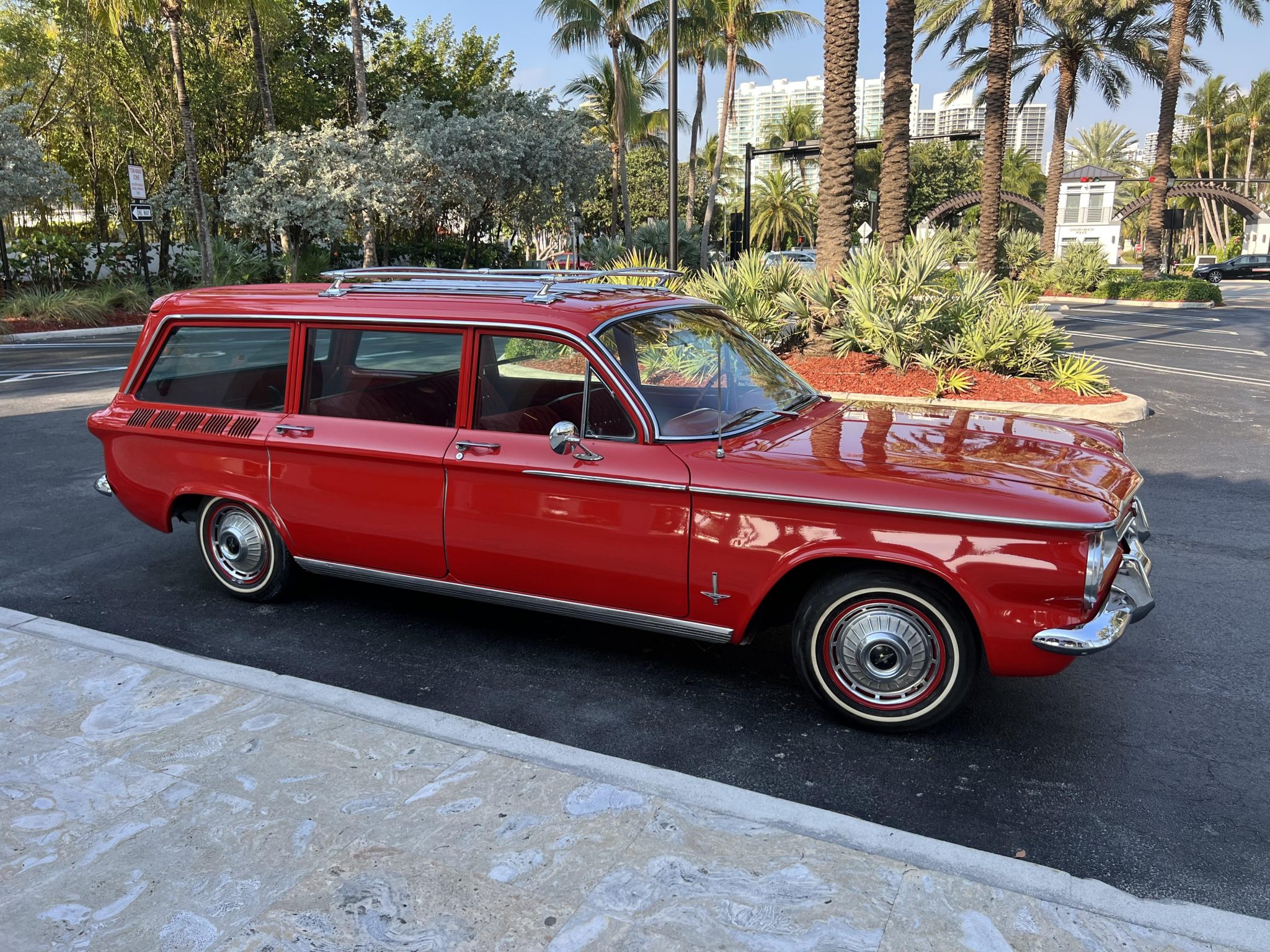 1962 Chevrolet Corvair (1960-1964) à vendre – Break Red à flat-six et quatre rapports