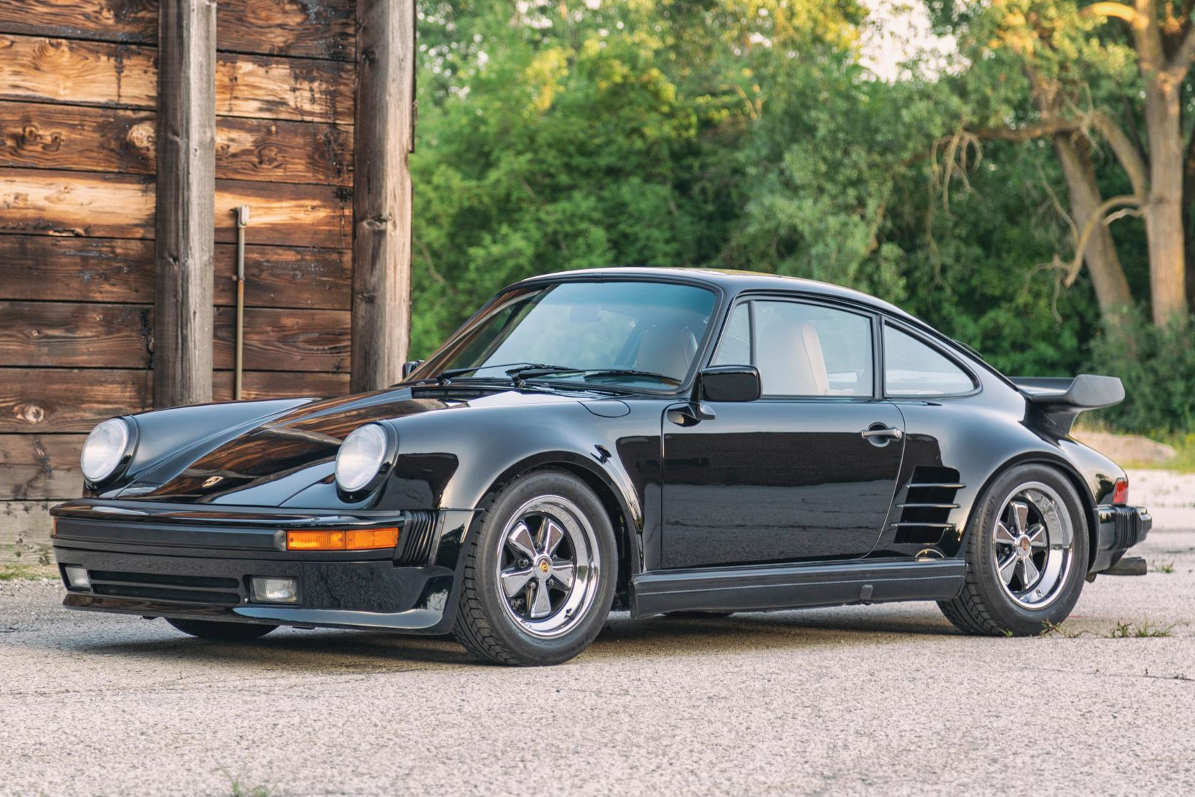 1986 Porsche 930 Turbo zu verkaufen – Schwarzer luftgekühlter Viergang-Turbo