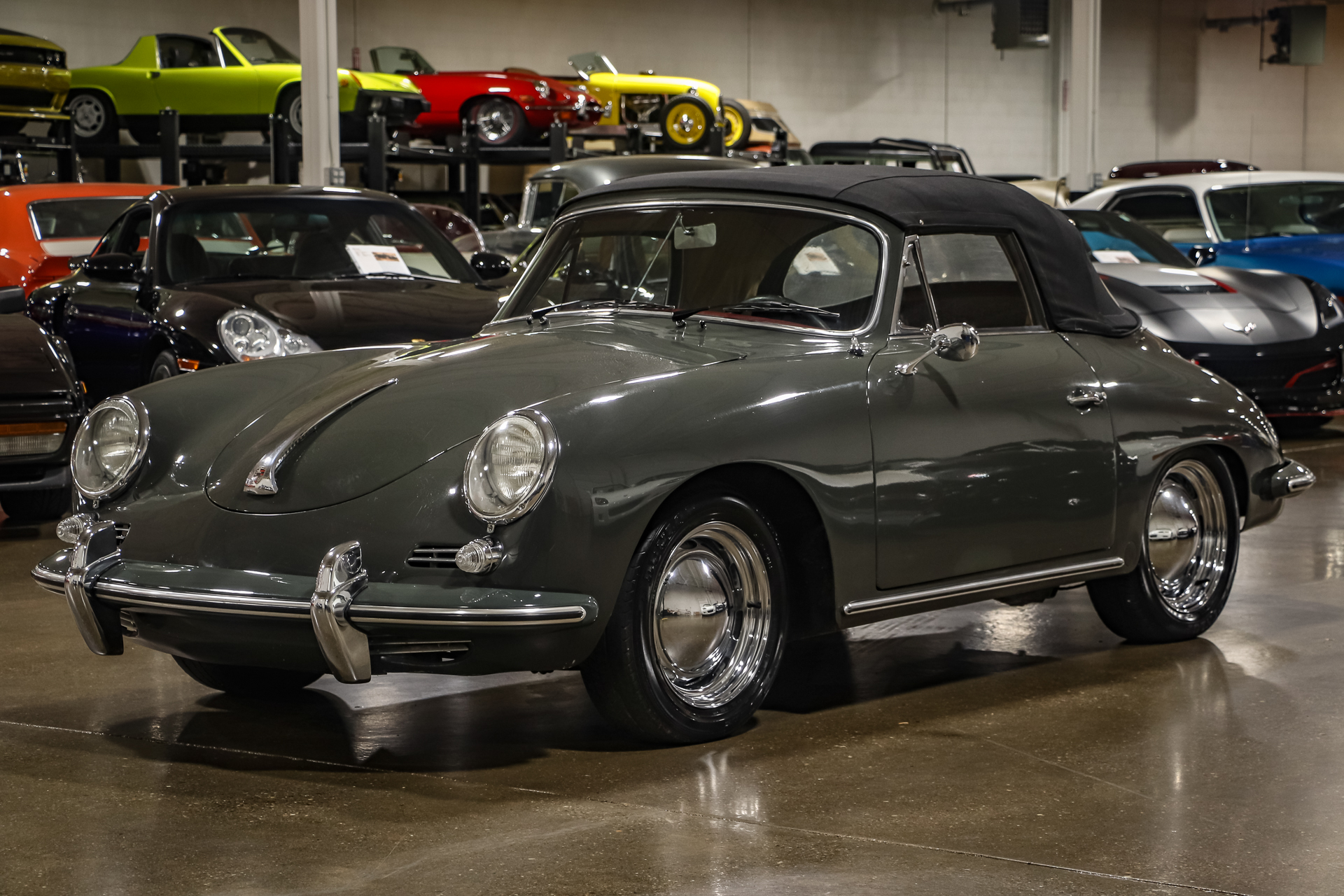 1960 Porsche 356B for Sale – Gray Flat-Four Convertible