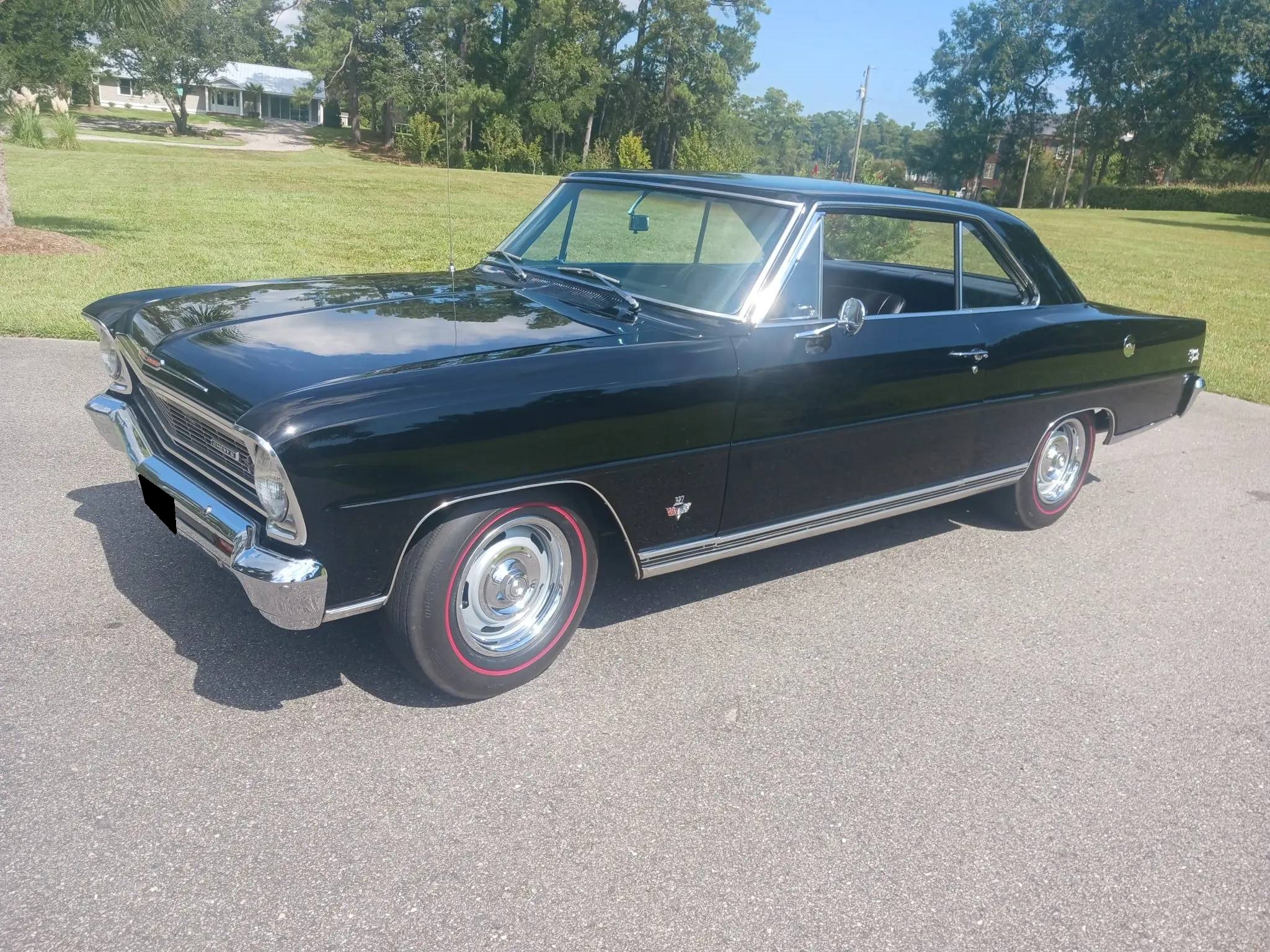 1966 Chevrolet Nova zu verkaufen – Schwarzer L79-V8 mit Vierganggetriebe