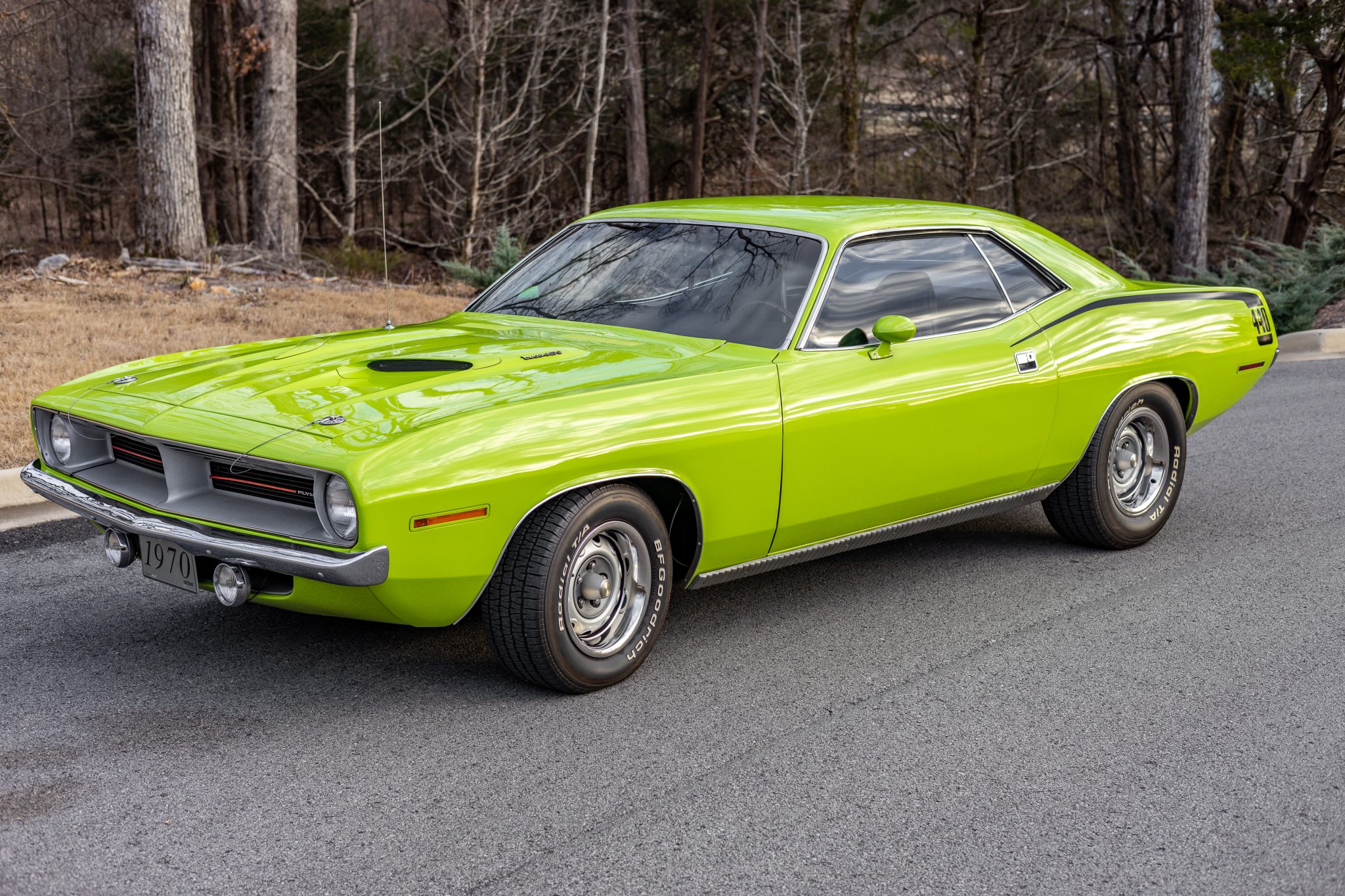 1970 Plymouth Barracuda à vendre – 440 Six-Barrel verte manuelle