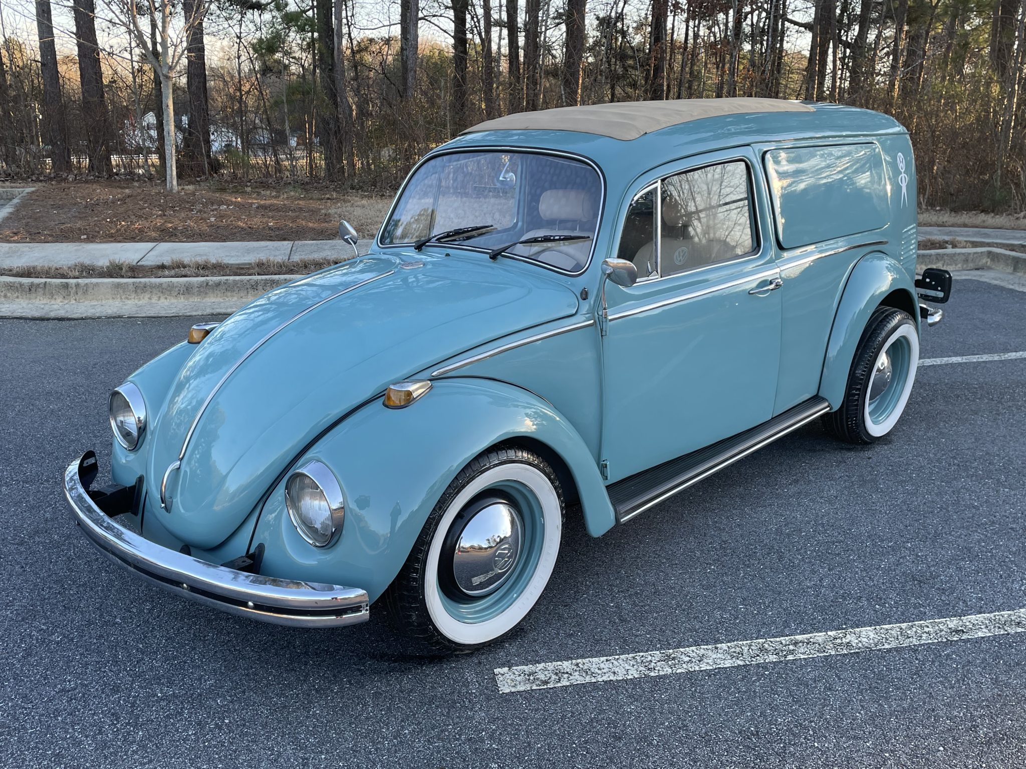 1958 Volkswagen Beetle (1958-1979) zu verkaufen – Blauer Lieferwagen-Umbau