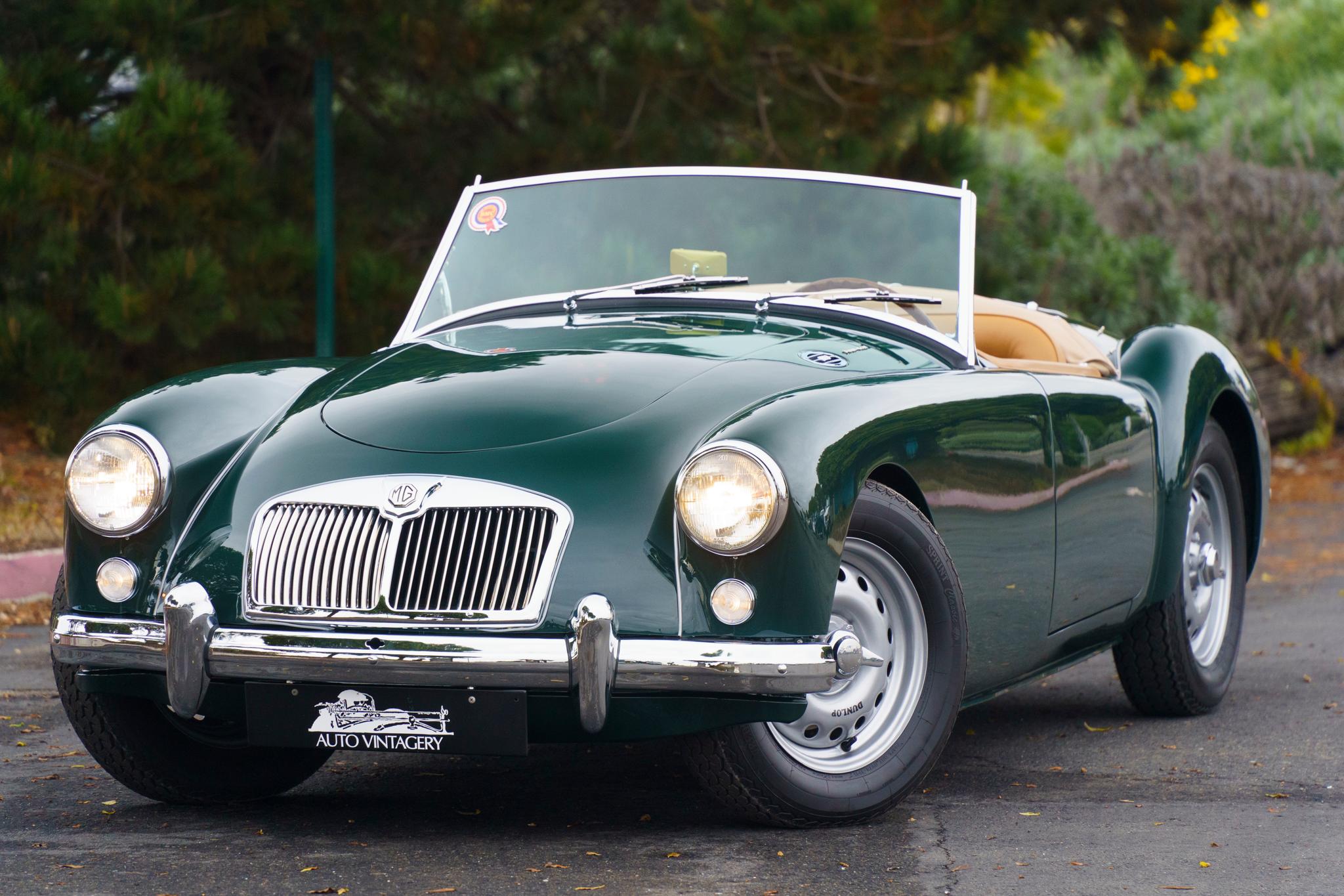 1959 MG A à vendre – Roadster Twin-Cam vert à quatre vitesses