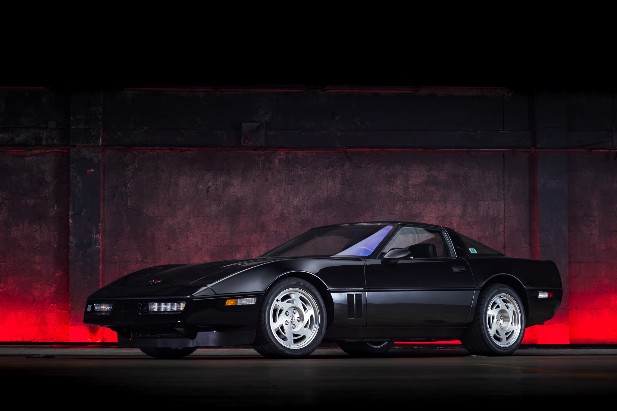 1990 Chevrolet Corvette C4 zu verkaufen – Schwarzer ZR-1 V8 mit Sechsganggetriebe