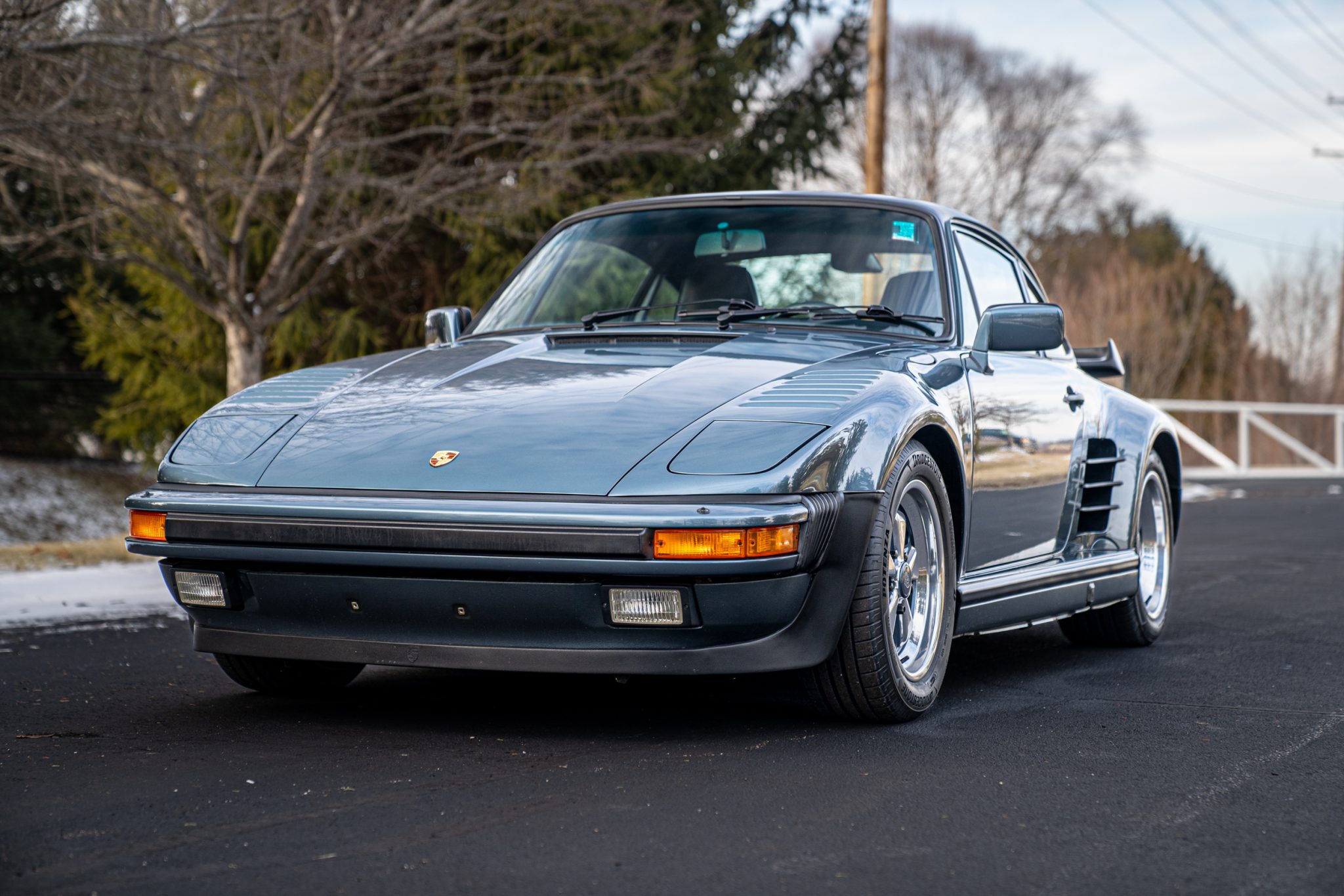 1987 Porsche 930 Turbo for Sale – Metallic Blue Slant Nose