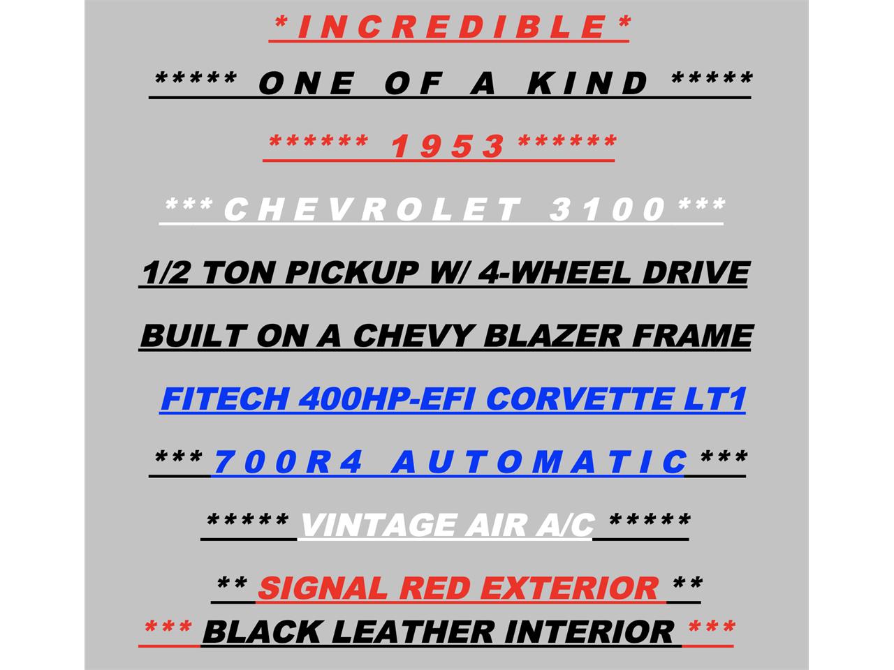 1953 Chevrolet 3100