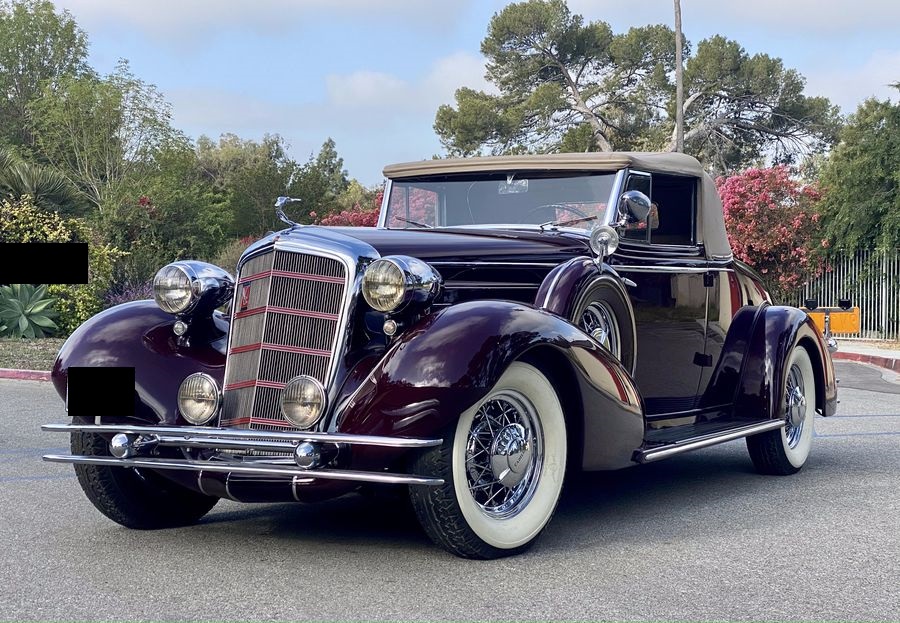 1934 Cadillac 355D Convertible Coupe