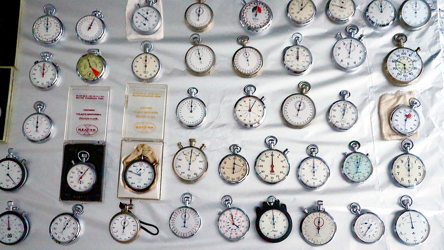 Collection of Chronographs, Timers, and Stopwatches