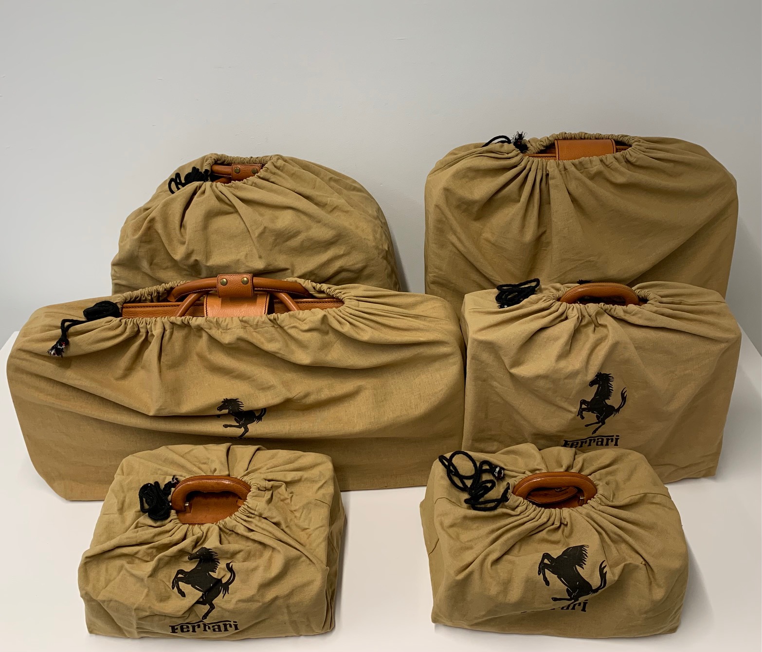 Six-Piece Ferrari 512 TR Luggage Set by Schedoni