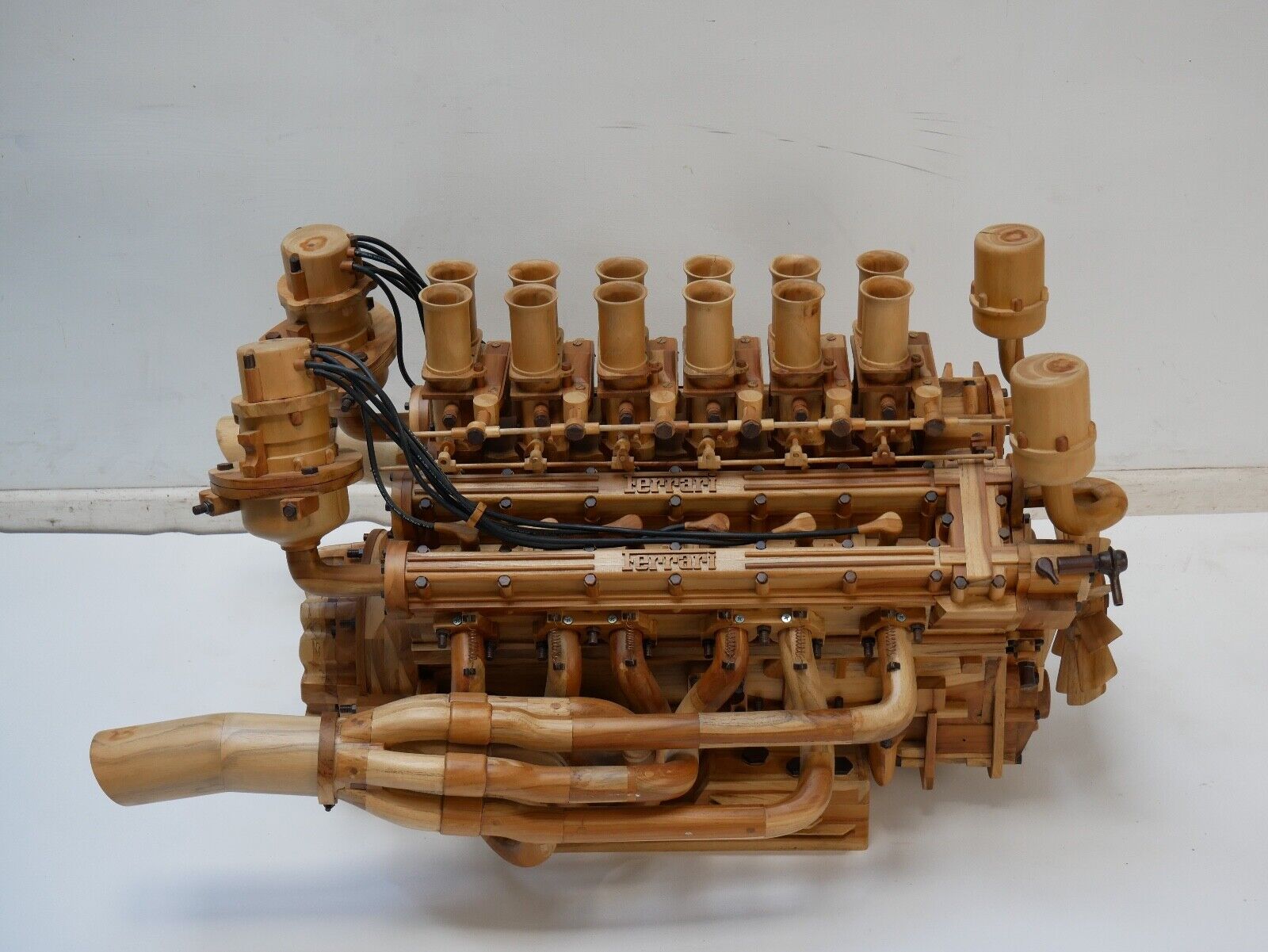 Ferrari V12 Wood Scale Model